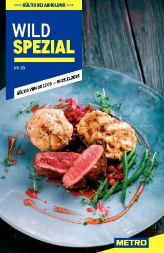 METRO Flugblatt Specials - Wild von 17. September bis 25. November 2026 - Flugblätt seite  1