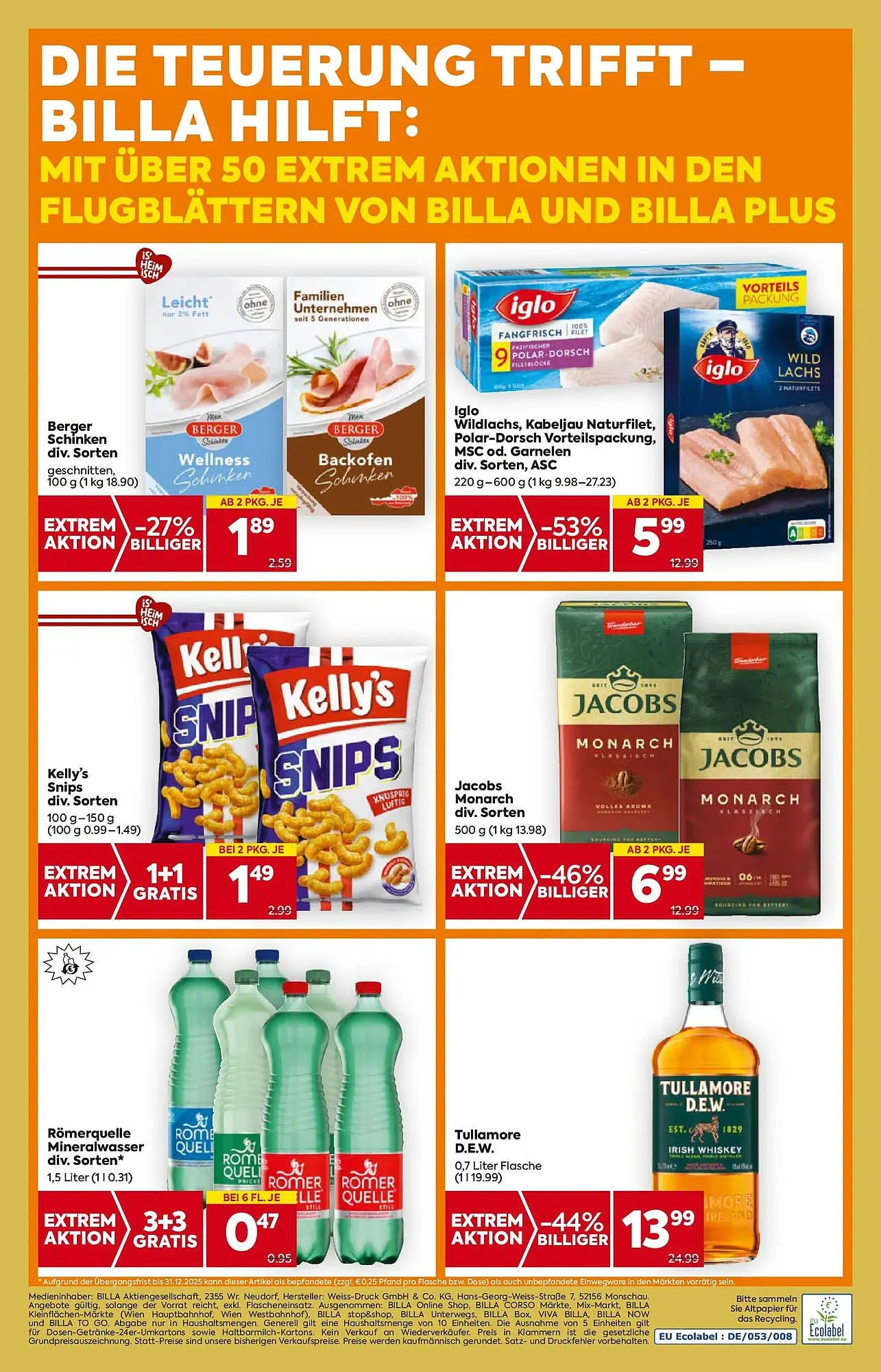 Billa Flugblatt von 13. November bis 19. November 2025 - Flugblätt seite 20
