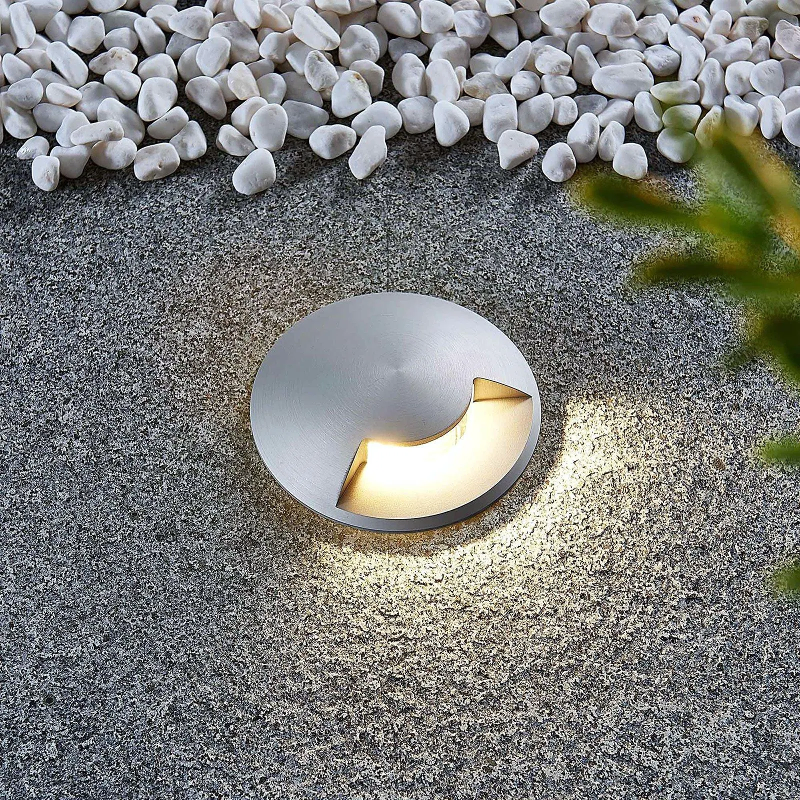 Bodeneinbauleuchte Milara, 1-flammig, Aluminium
