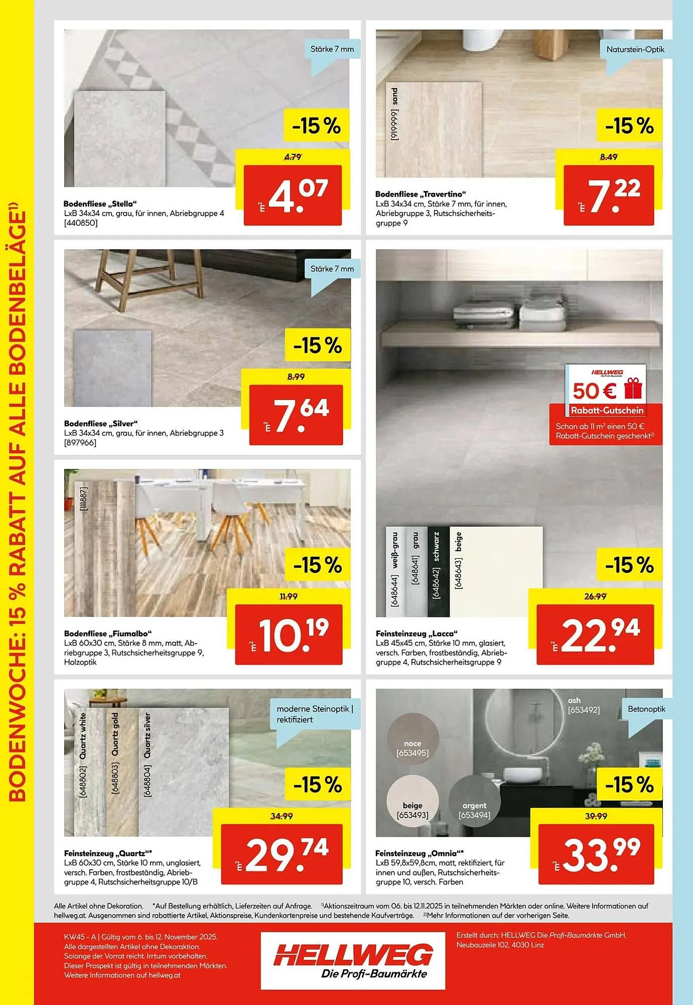 Hellweg Prospekt von 6. November bis 12. November 2025 - Flugblätt seite  12
