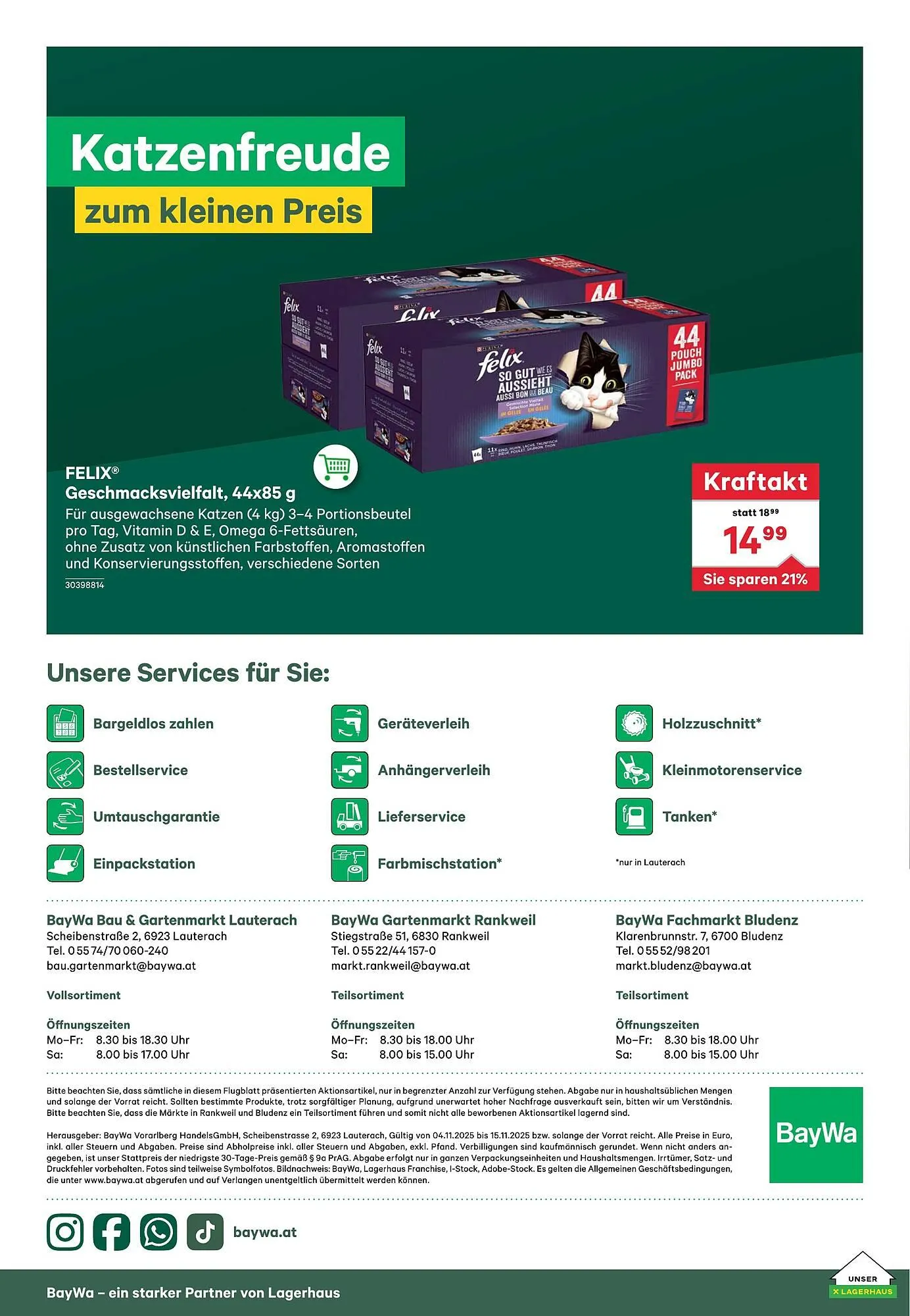 BayWa Prospekt von 4. November bis 15. November 2025 - Flugblätt seite  20