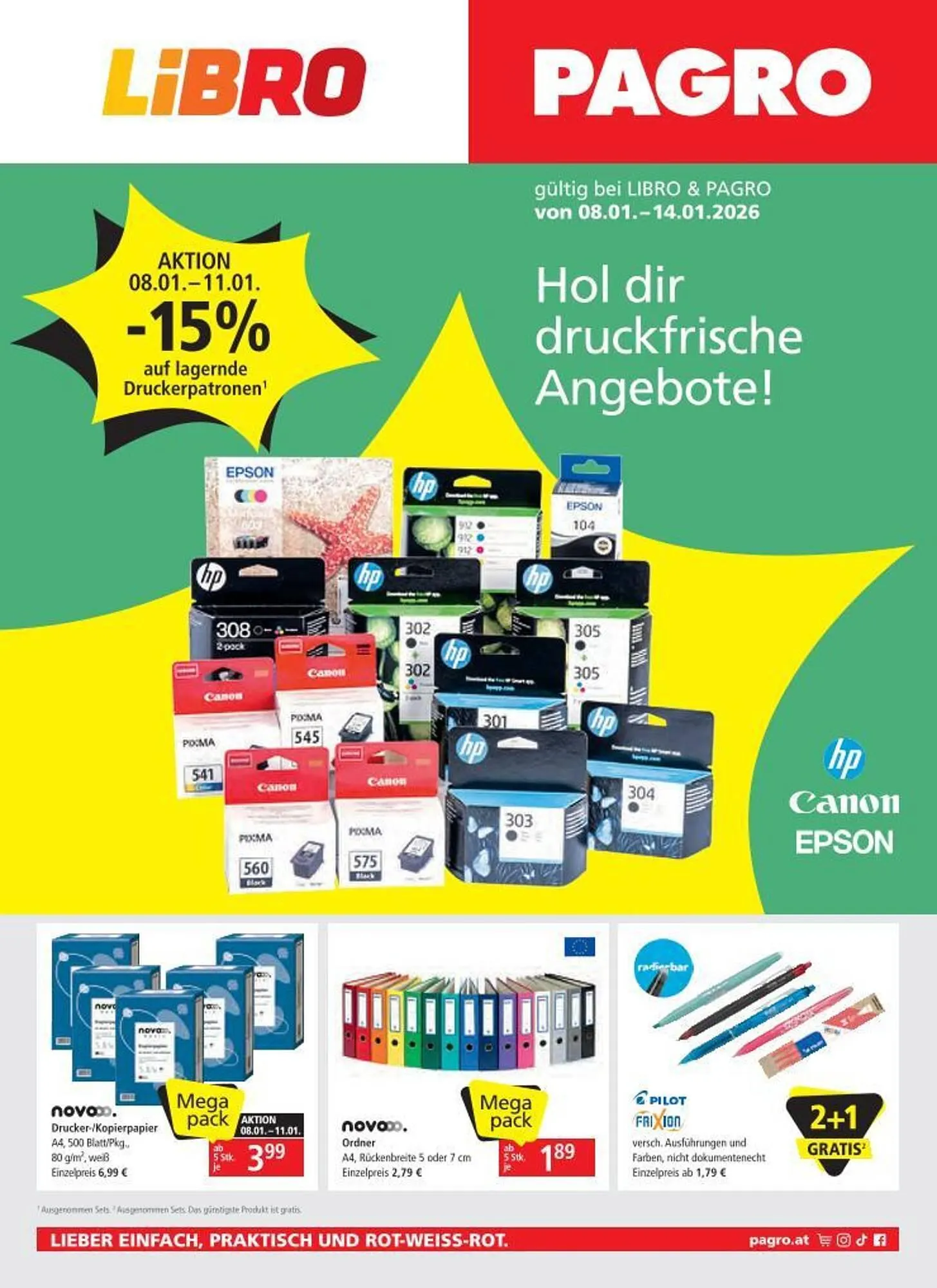 Libro Flugblatt von 8. Jänner bis 14. Jänner 2026 - Flugblätt seite  1