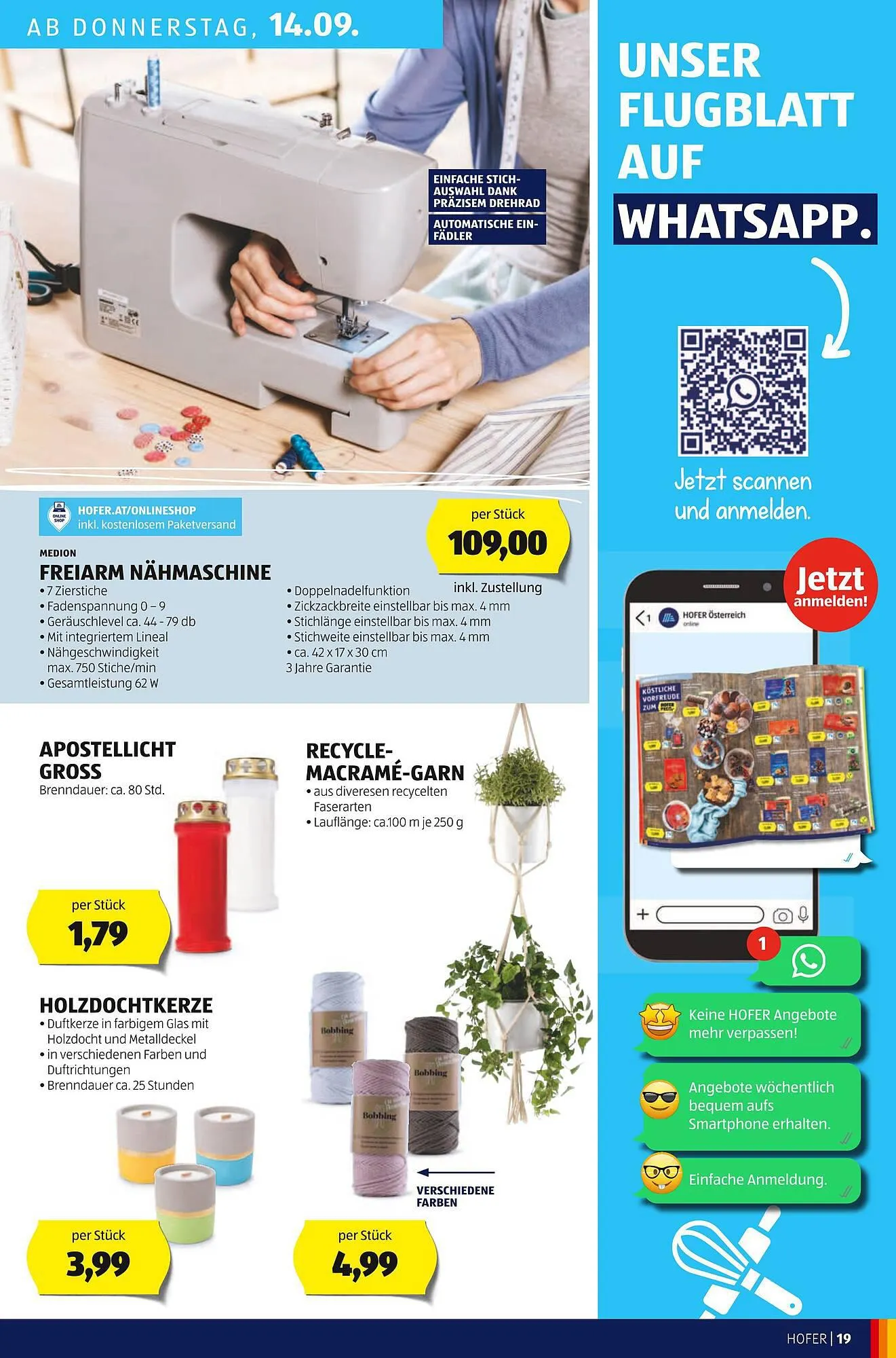 Hofer Flugblatt von 8. September bis 14. September 2023 - Flugblätt seite 21