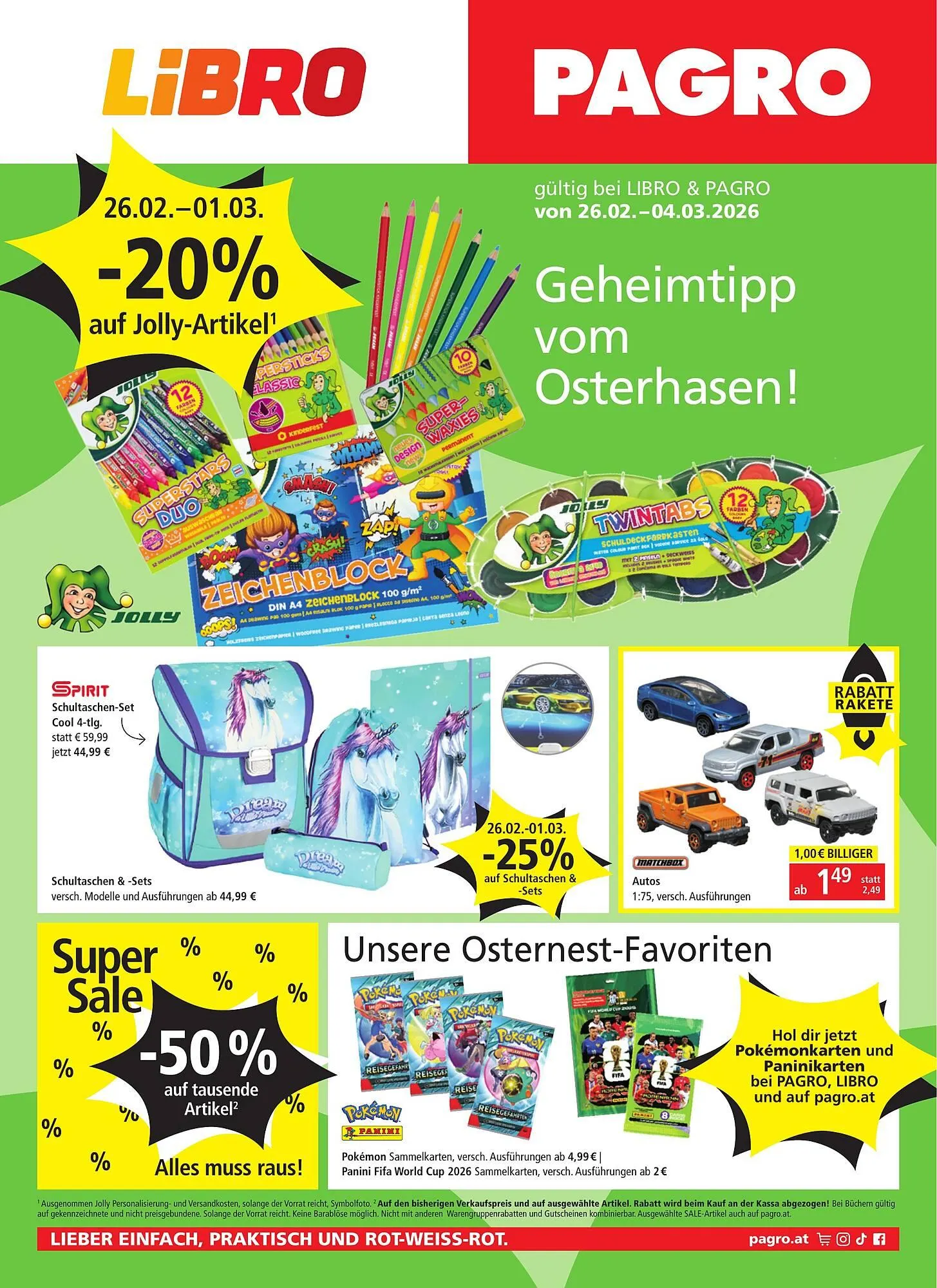 Pagro Diskont Flugblatt von 26. Februar bis 4. März 2026 - Flugblätt seite  1