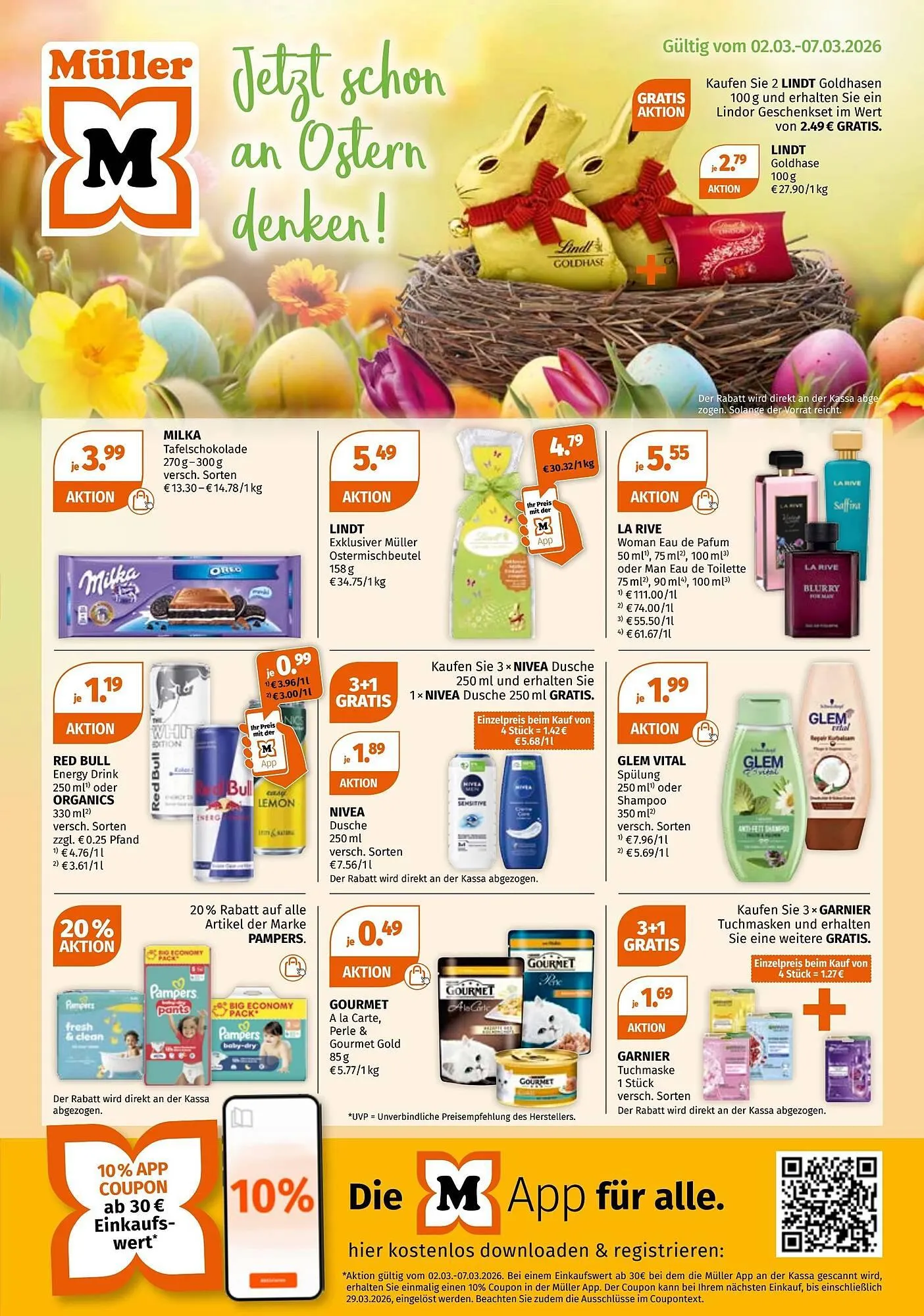 Müller Flugblatt von 2. März bis 8. März 2026 - Flugblätt seite 1