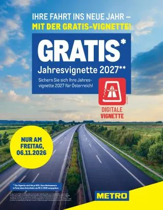 METRO Flugblatt Specials von 6. November bis 6. November 2026 - Flugblätt seite 1