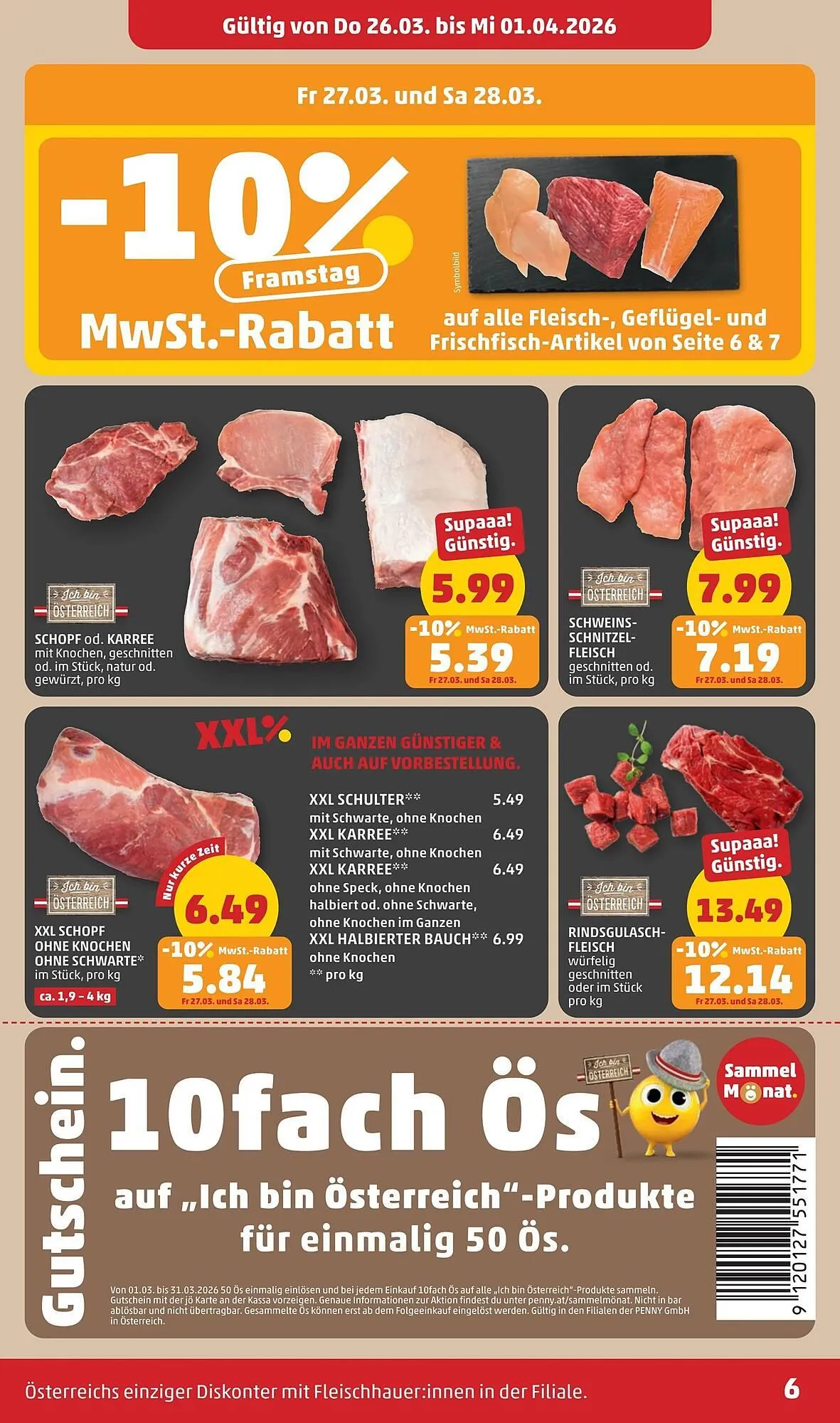 PENNY Flugblatt von 26. März bis 1. April 2026 - Flugblätt seite  6