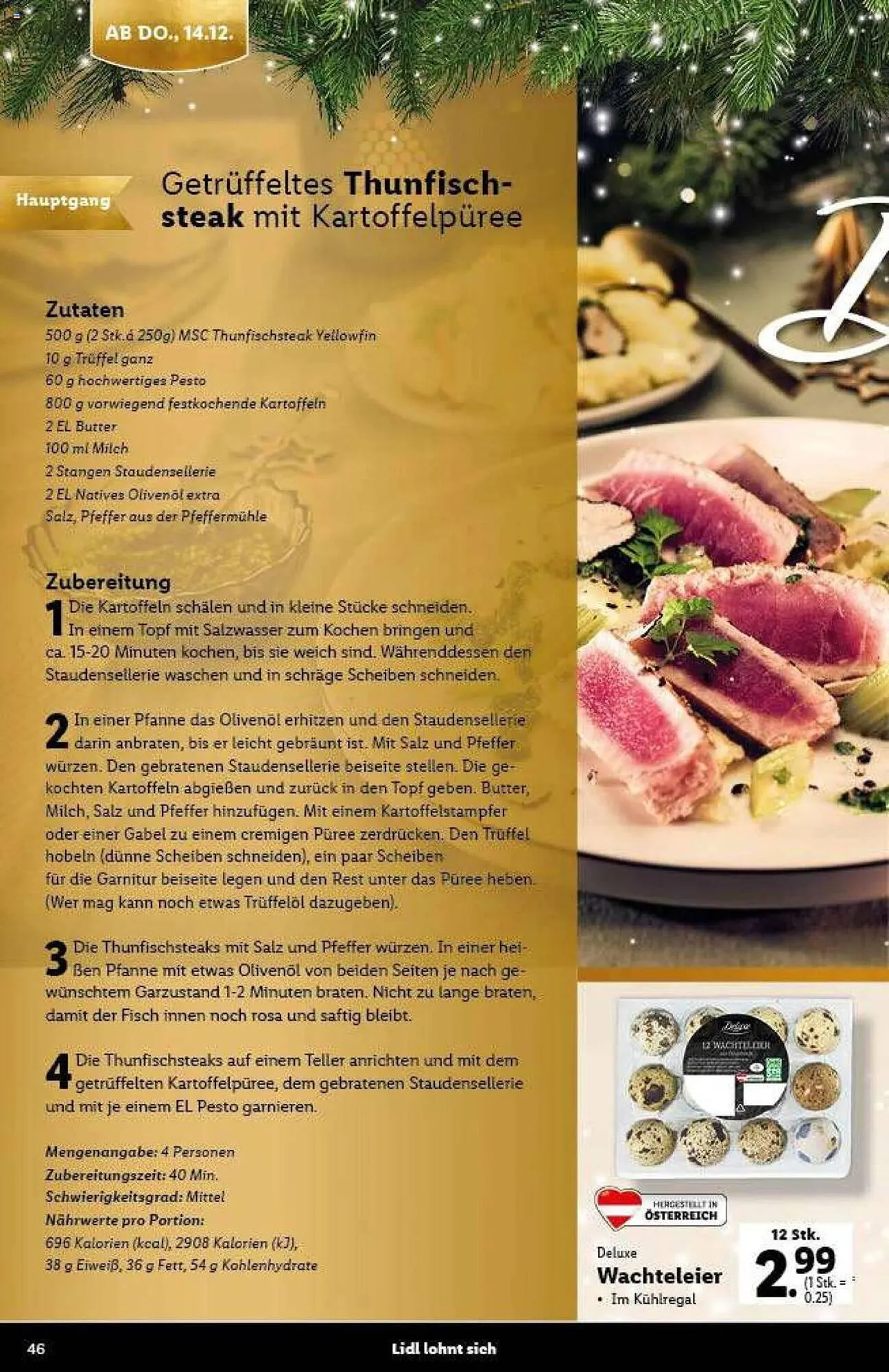 Lidl Flugblatt von 9. November bis 21. Dezember 2023 - Flugblätt seite 46