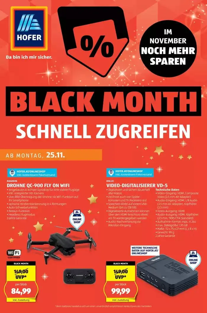 Blättern Sie online im HOFER Flugblatt von 20. November bis 4. Dezember 2024 - Flugblätt seite  45