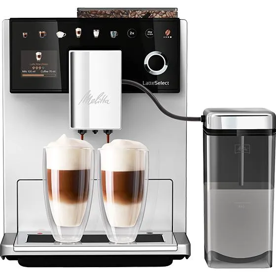 Latte Select Kaffeevollautomat, silber