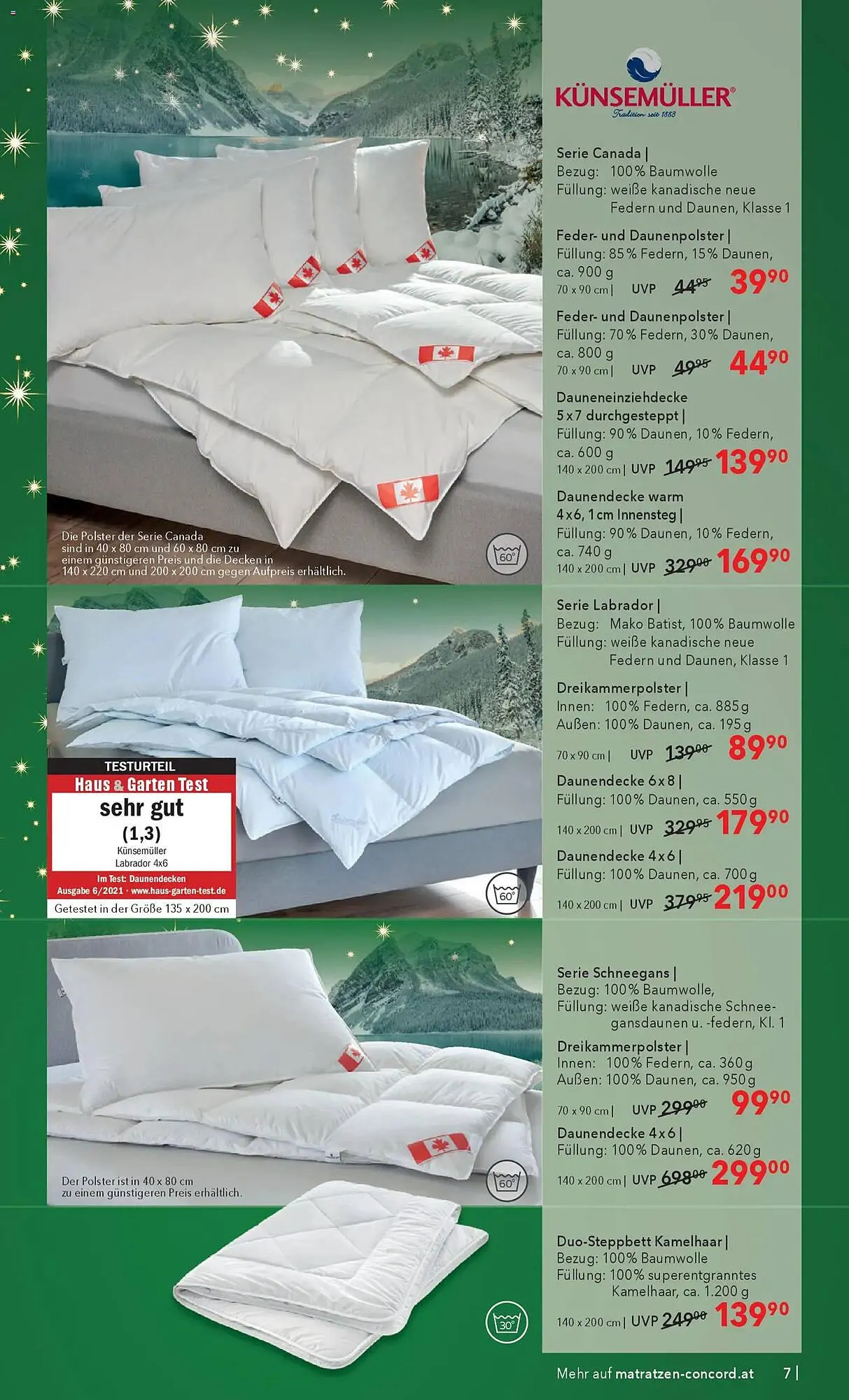 Matratzen Concord Prospekt von 26. November bis 26. Dezember 2025 - Flugblätt seite  7