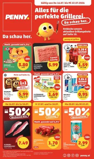 PENNY Flugblatt von 16. Juli bis 22. Juli 2026 - Flugblätt seite  1