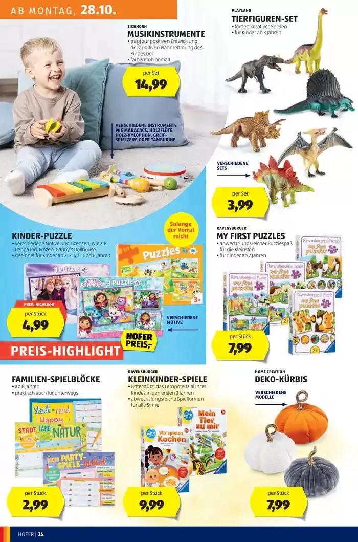 Blättern Sie online im HOFER Flugblatt von 23. Oktober bis 6. November 2024 - Flugblätt seite 28