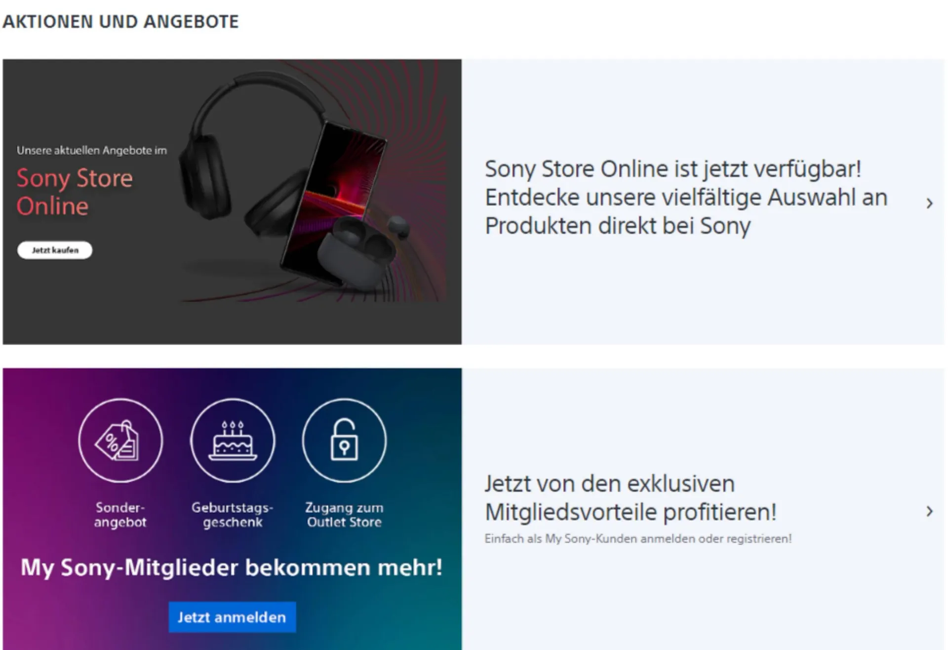 Sony Flugblatt von 3. April bis 23. April 2024 - Flugblätt seite  