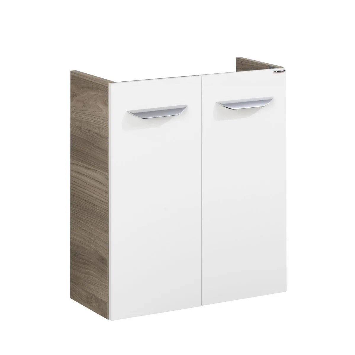 Fackelmann Gäste-WC Waschtischunterschrank SBC 520 x 600 x 243 mm Steinesche/Weiß
