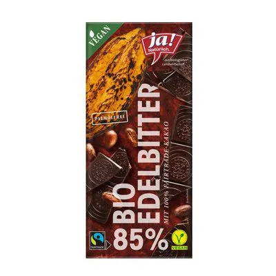 Ja! Natürlich 85% Edelbitter Schokolade
