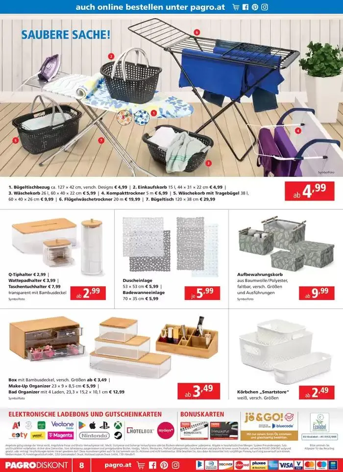 Pagro-Diskont flugblatt von 3. Oktober bis 17. Oktober 2024 - Flugblätt seite 8