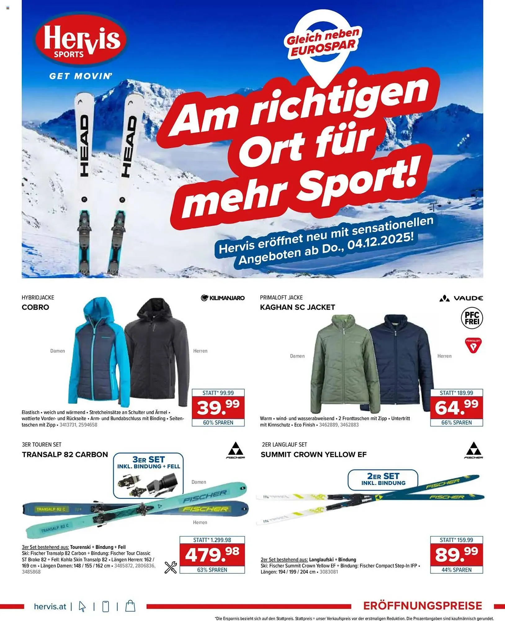 Hervis Flugblatt von 4. Dezember bis 6. Dezember 2025 - Flugblätt seite  2