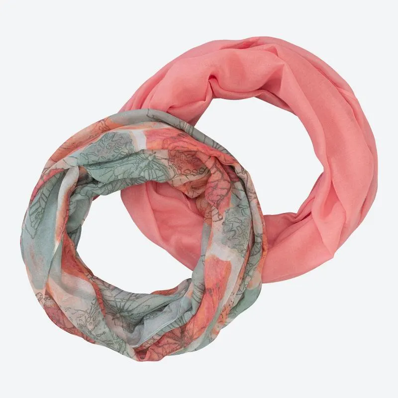 Damen-Loop-Schal, 2er-Pack, ca. 180x50cm