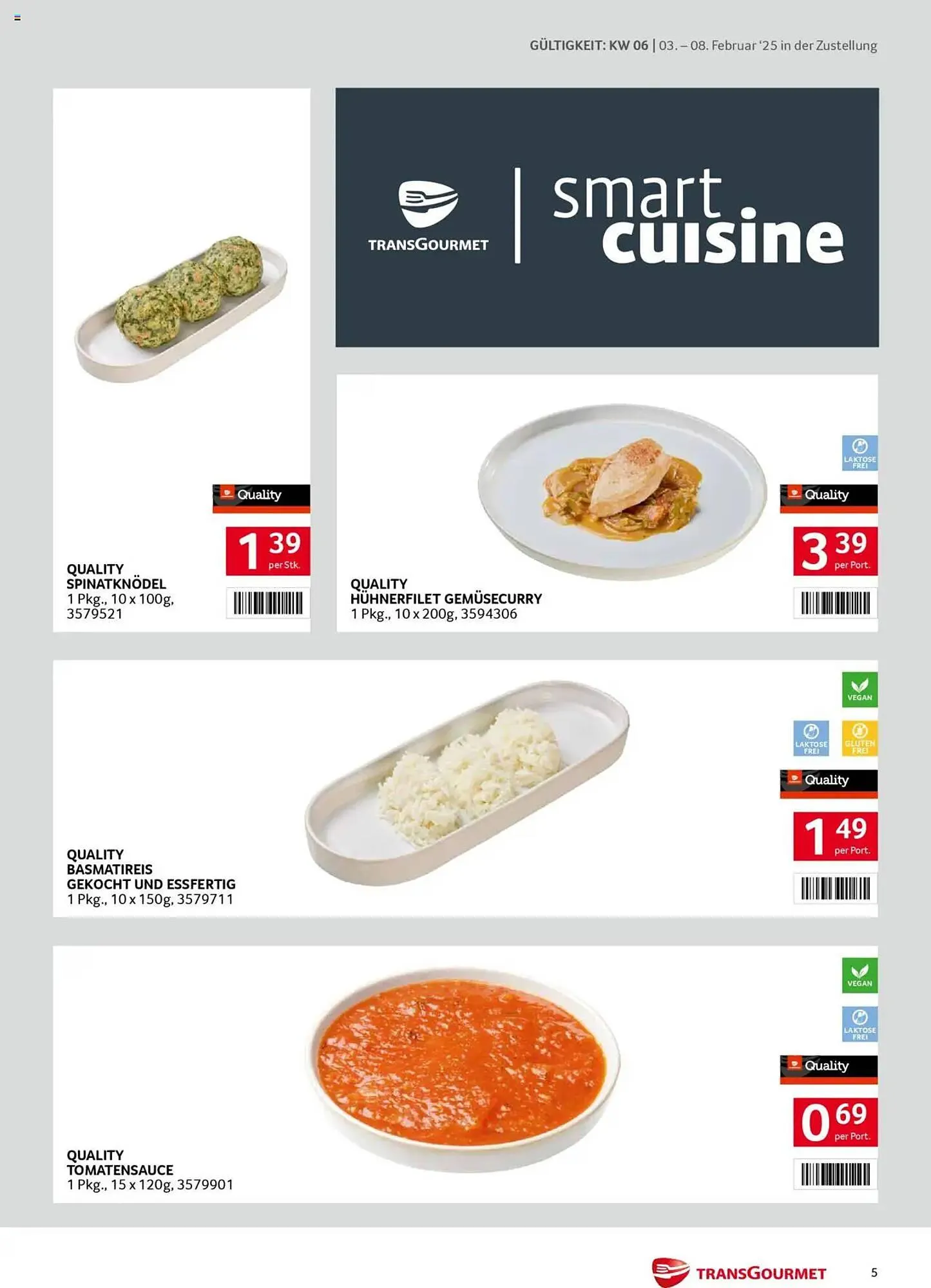 Transgourmet Flugblatt von 3. Februar bis 8. Februar 2025 - Flugblätt seite 5