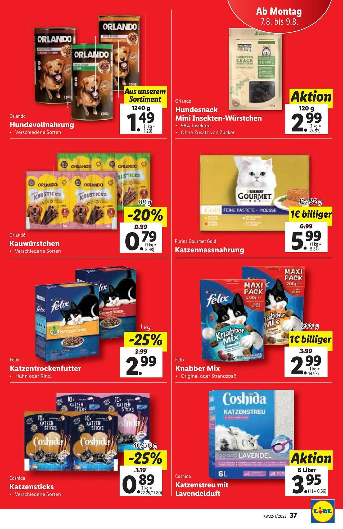 Lidl Flugblatt von 2. August bis 9. August 2023 - Flugblätt seite 37