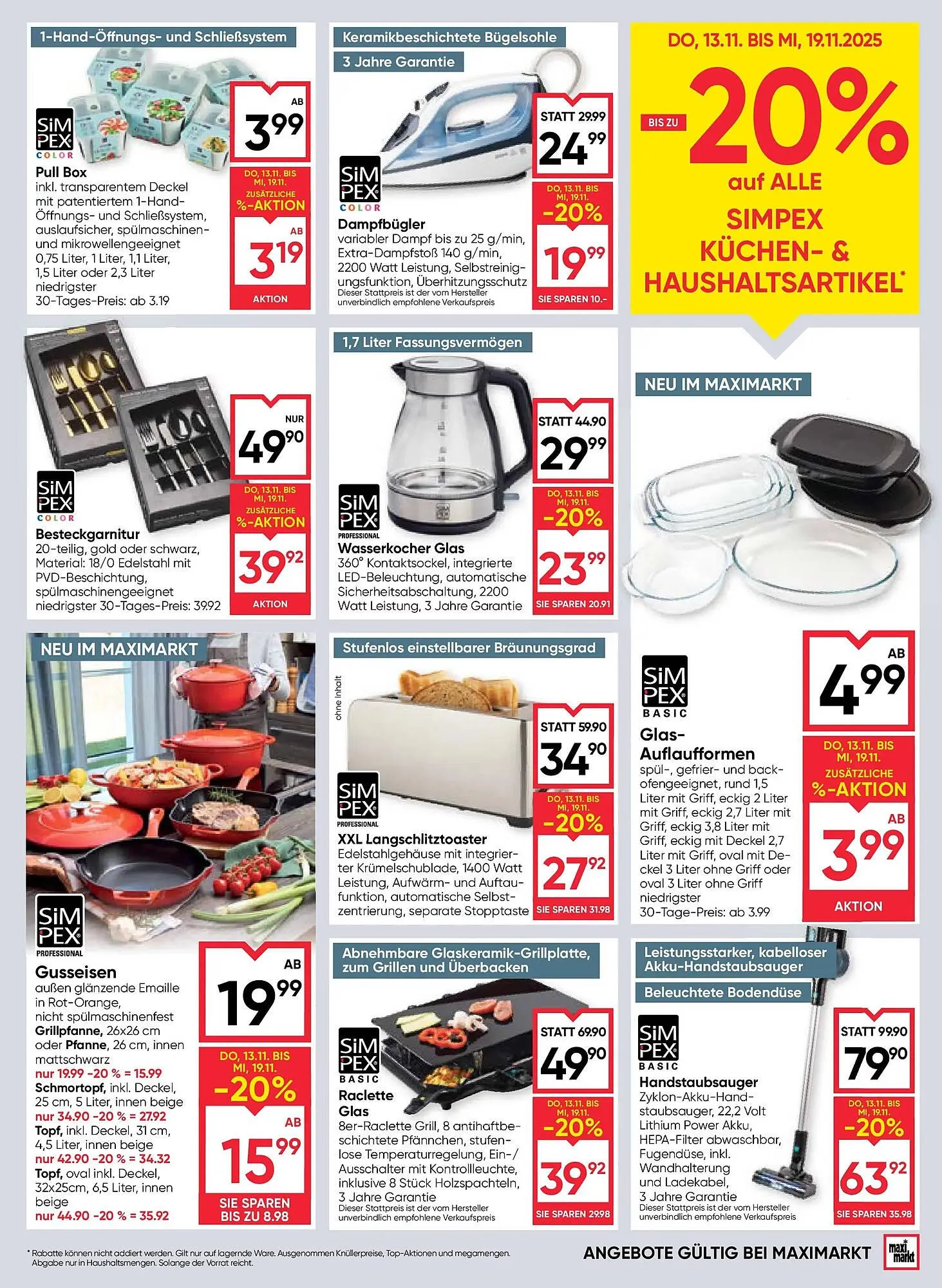 Maximarkt Flugblatt von 13. November bis 19. November 2025 - Flugblätt seite  19