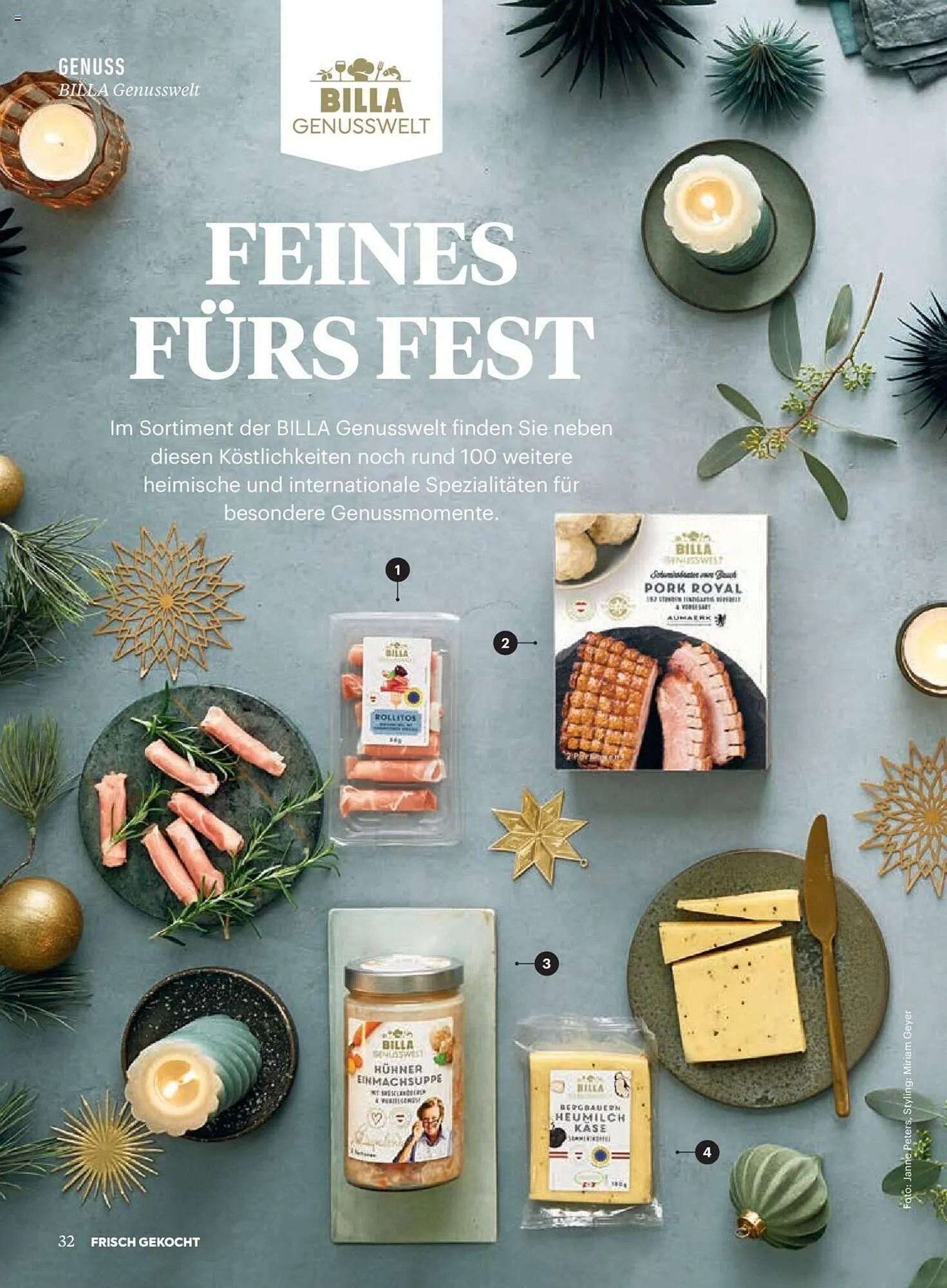 Billa Flugblatt von 1. Dezember bis 31. Dezember 2023 - Flugblätt seite 32