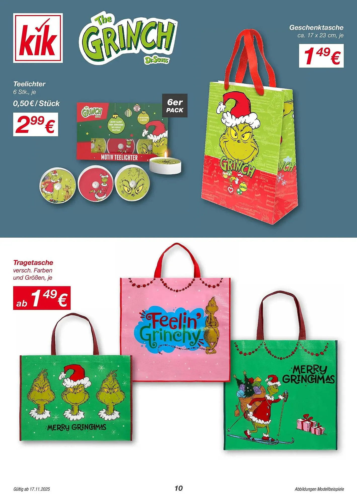 KiK Prospekt von 17. November bis 8. Dezember 2025 - Flugblätt seite  10