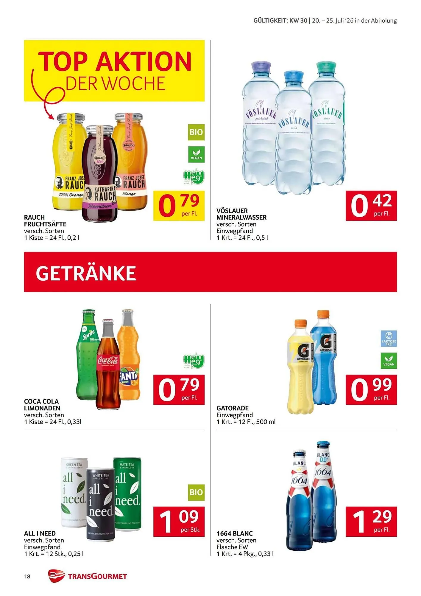 Transgourmet Flugblatt von 20. Juli bis 25. Juli 2026 - Flugblätt seite  17