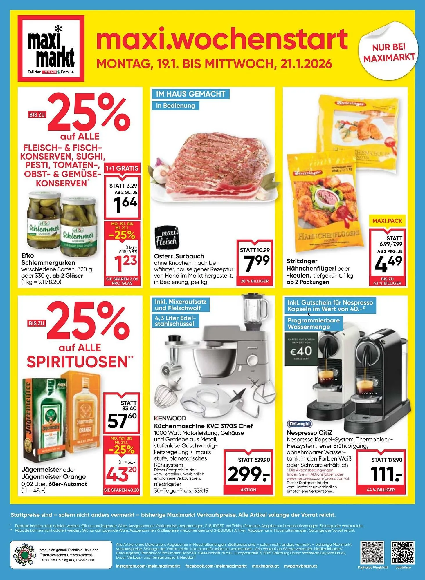 Maximarkt Flugblatt von 15. Jänner bis 21. Jänner 2026 - Flugblätt seite 24