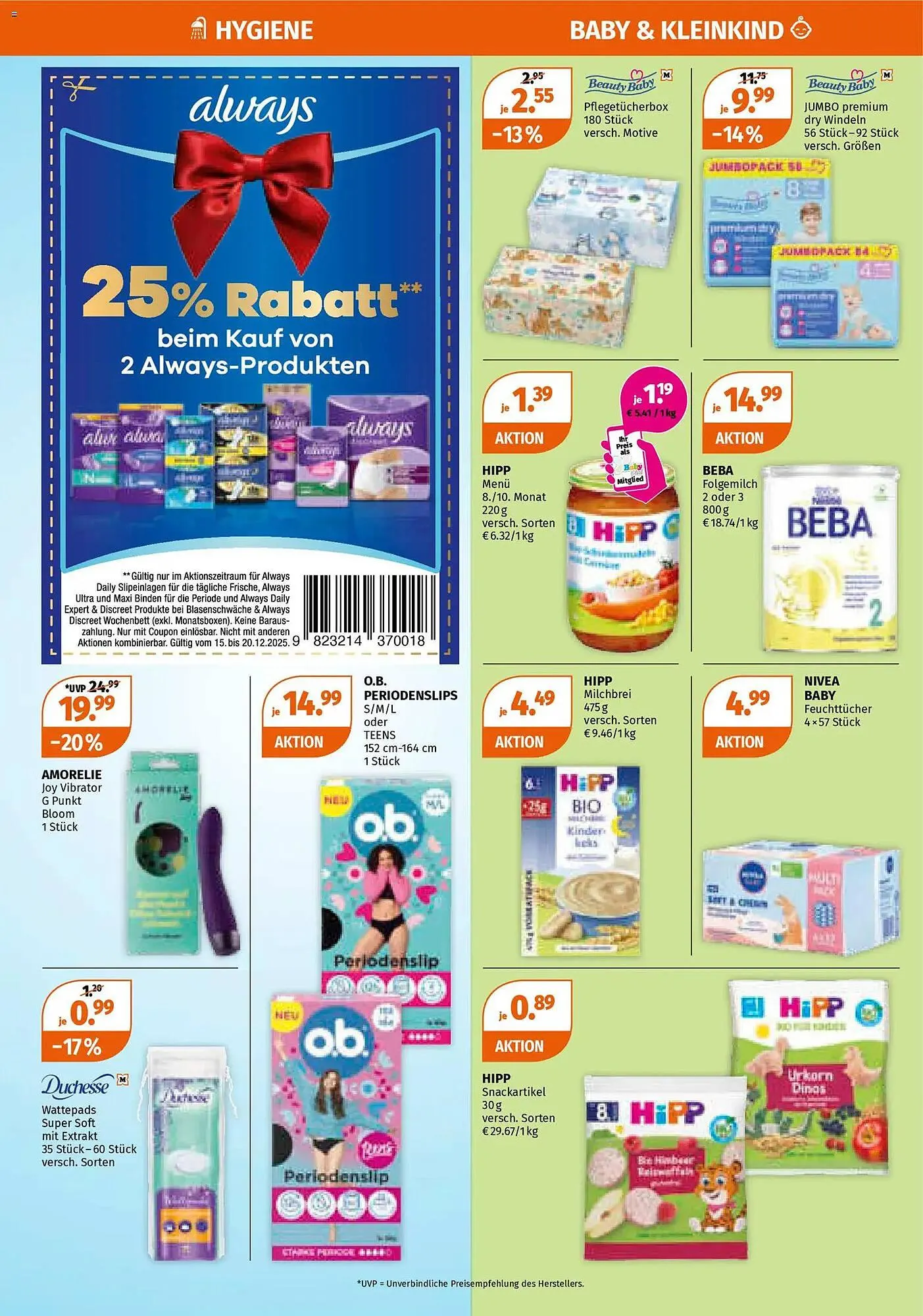Müller Flugblatt von 15. Dezember bis 20. Dezember 2025 - Flugblätt seite 6