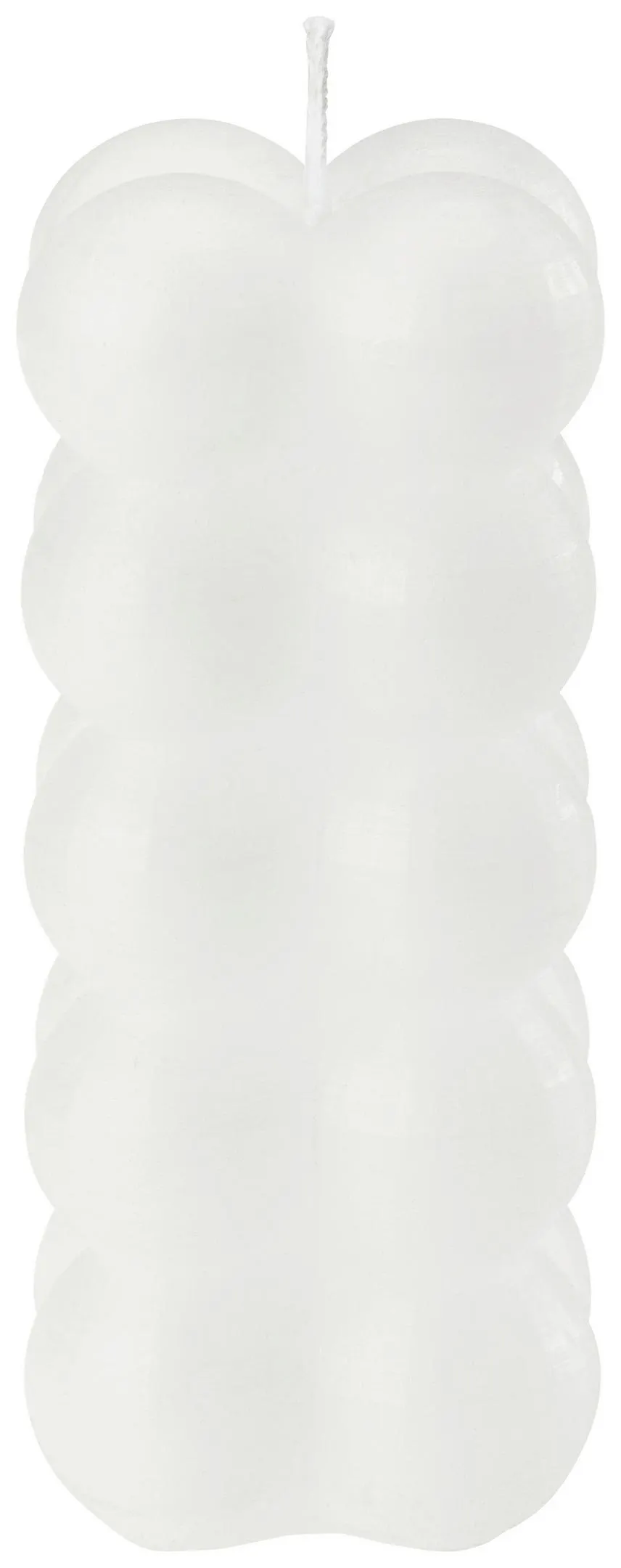 Luca Bessoni Stumpenkerze Rutlieb Weiß DxH: 5,5x12 cm