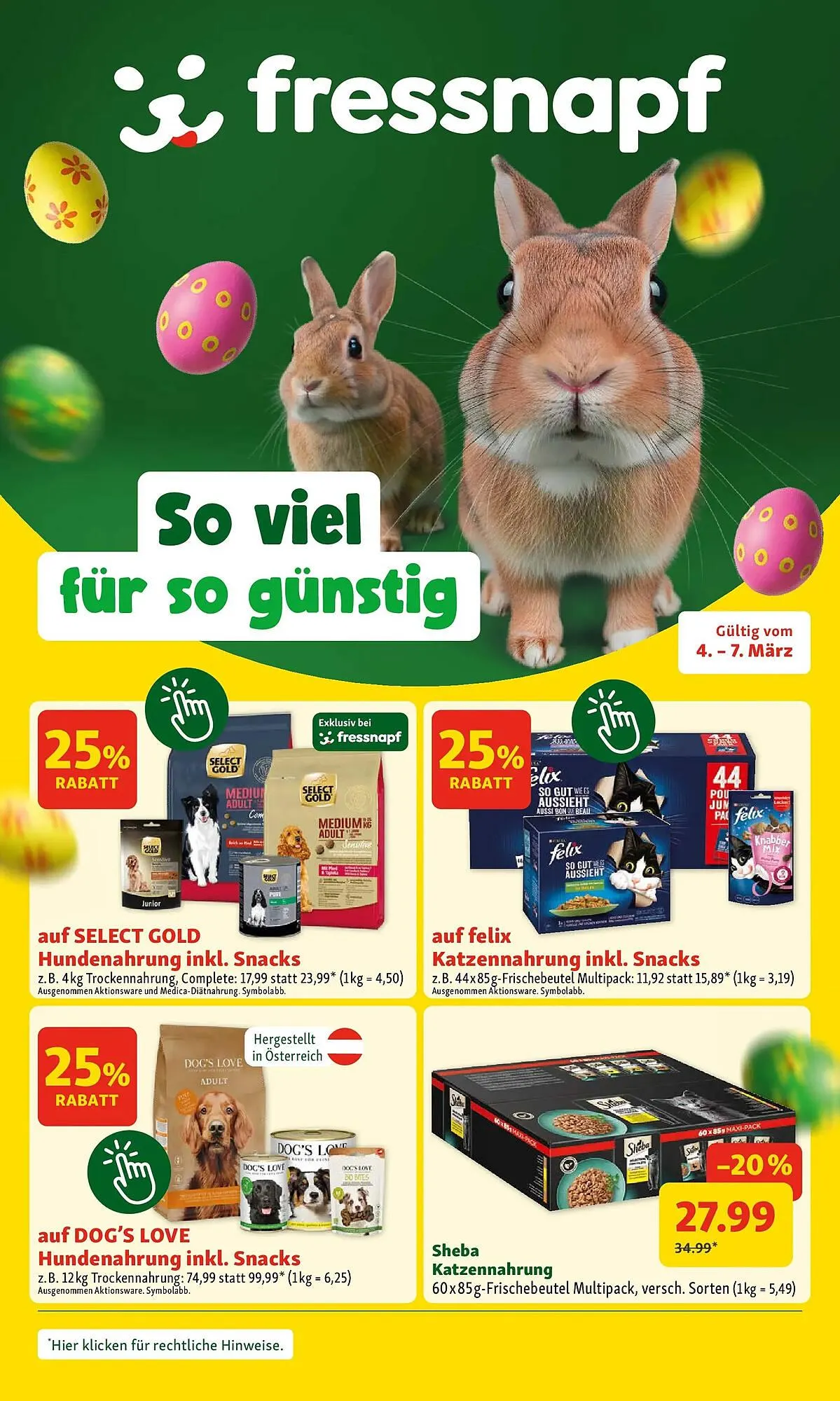 Fressnapf Flugblatt von 4. März bis 7. März 2026 - Flugblätt seite  1