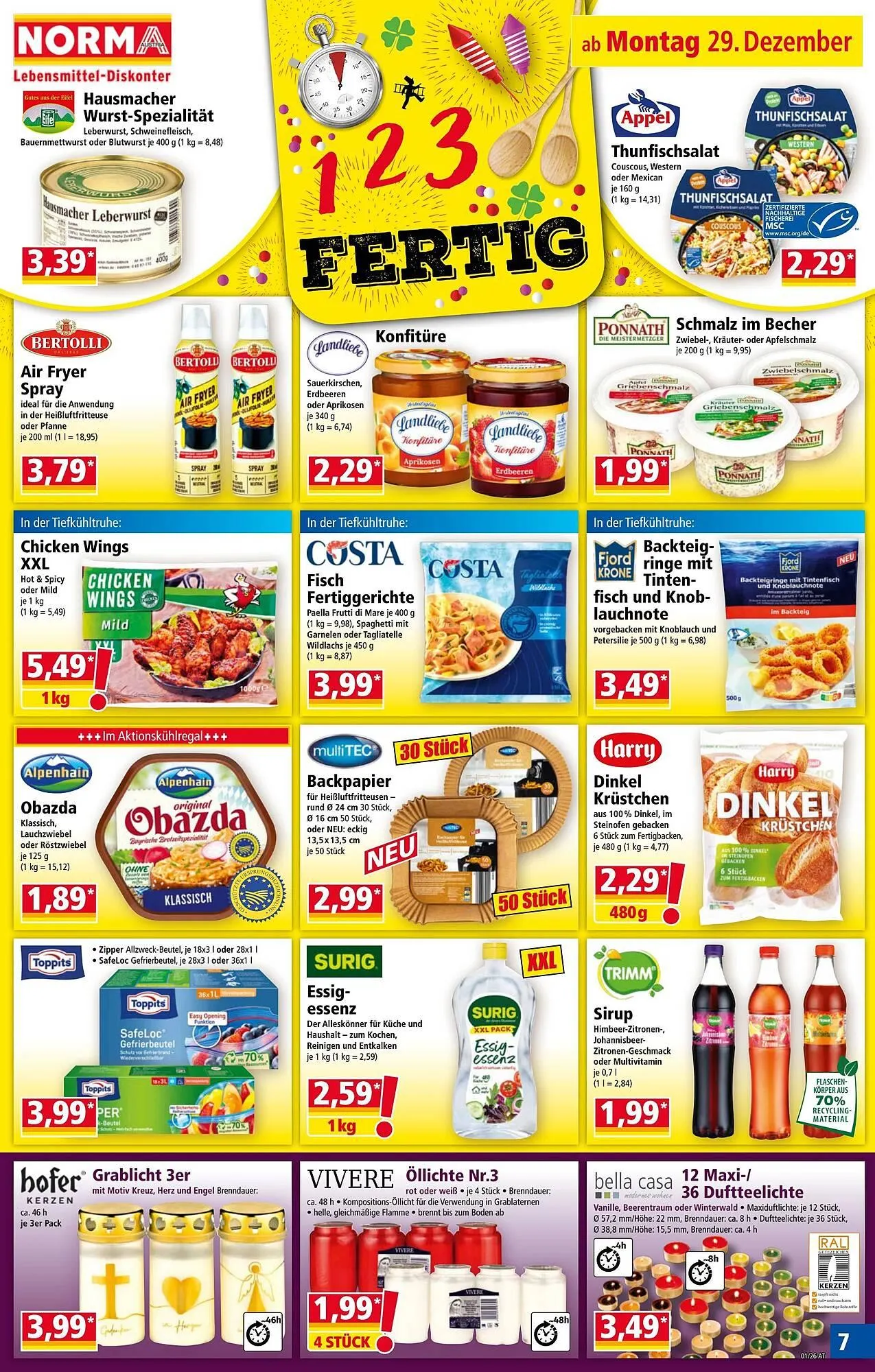 Norma Prospekt von 29. Dezember bis 4. Jänner 2026 - Flugblätt seite  7
