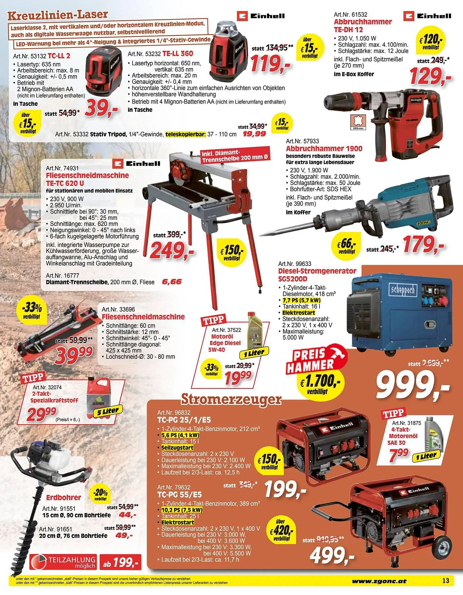 Zgonc Flugblatt von 15. Oktober bis 31. Oktober 2023 - Flugblätt seite 13