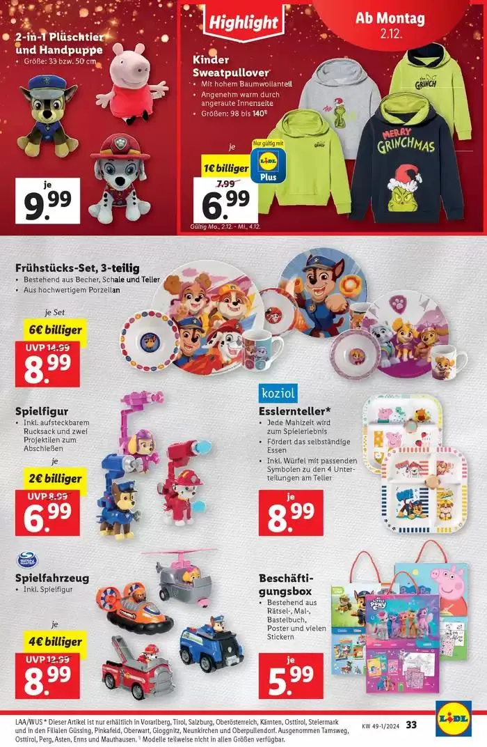 Top-Angebote für Sparfüchse von 28. November bis 4. Dezember 2024 - Flugblätt seite 35