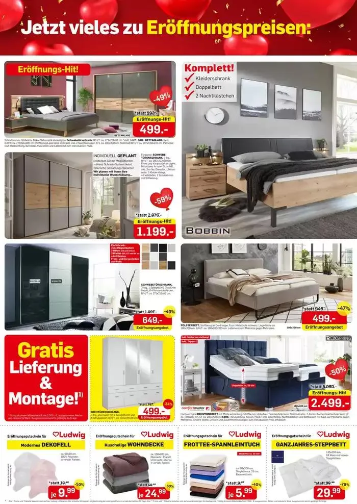 Möbel Ludwig katalog von 29. September bis 12. Oktober 2024 - Flugblätt seite 4