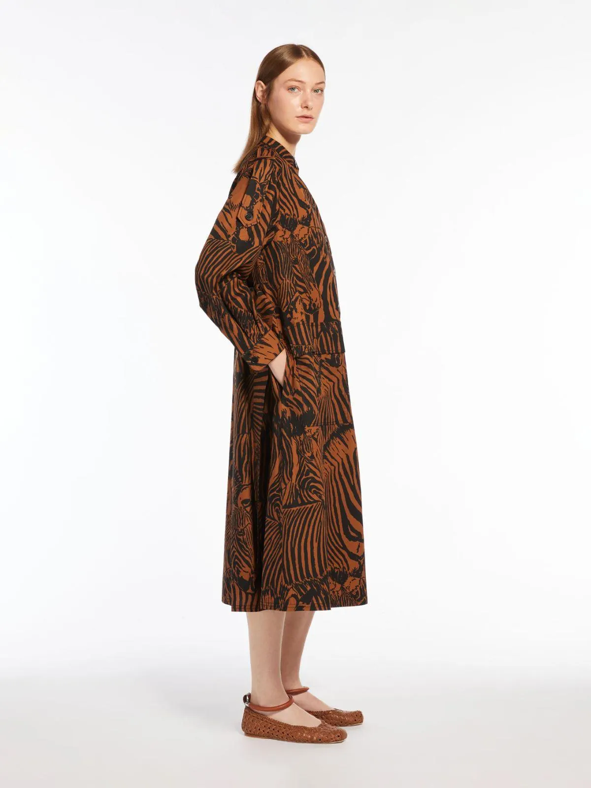 Kleid aus Baumwollpopeline