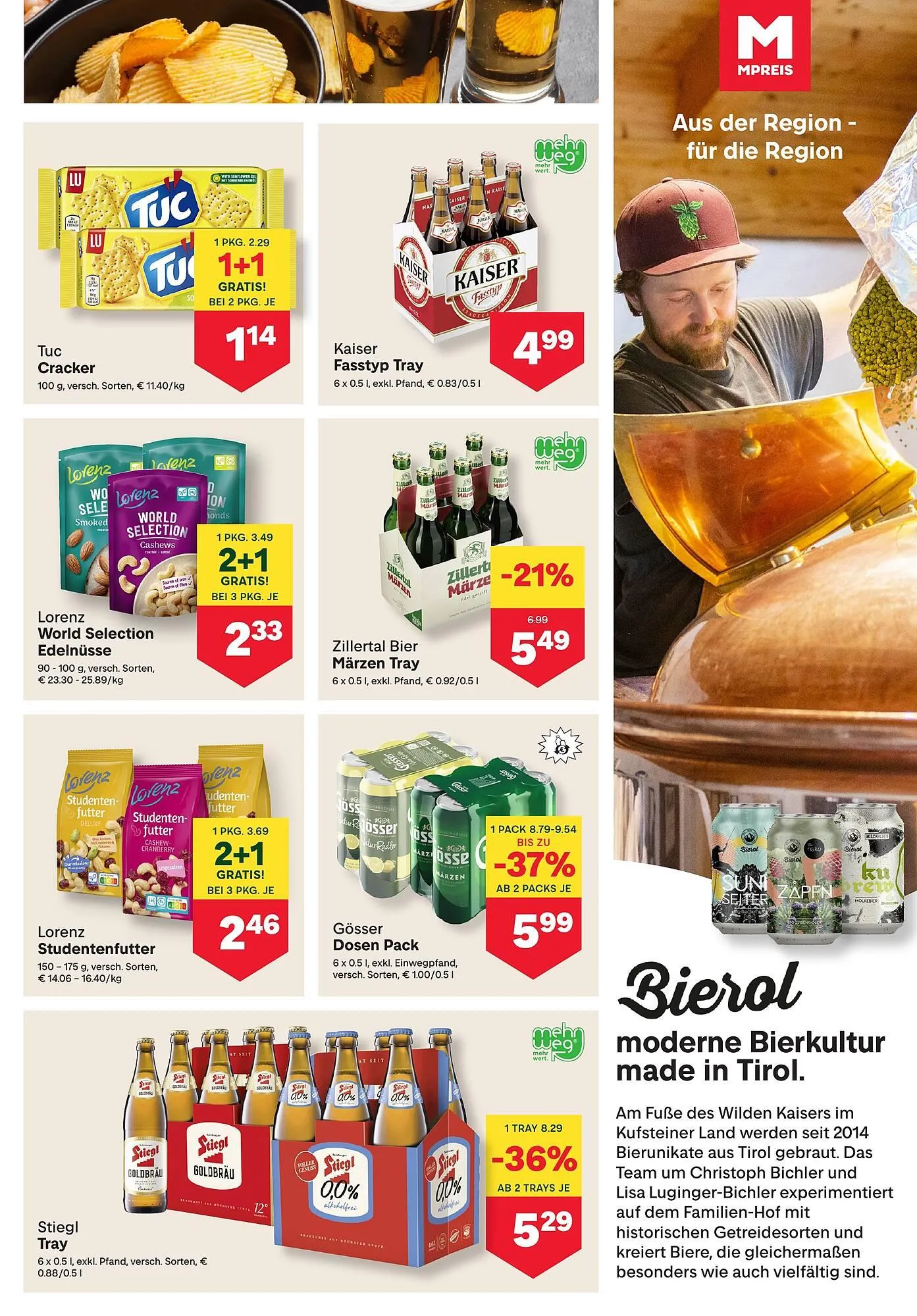 MPreis Flugblatt von 19. Februar bis 25. Februar 2026 - Flugblätt seite 13