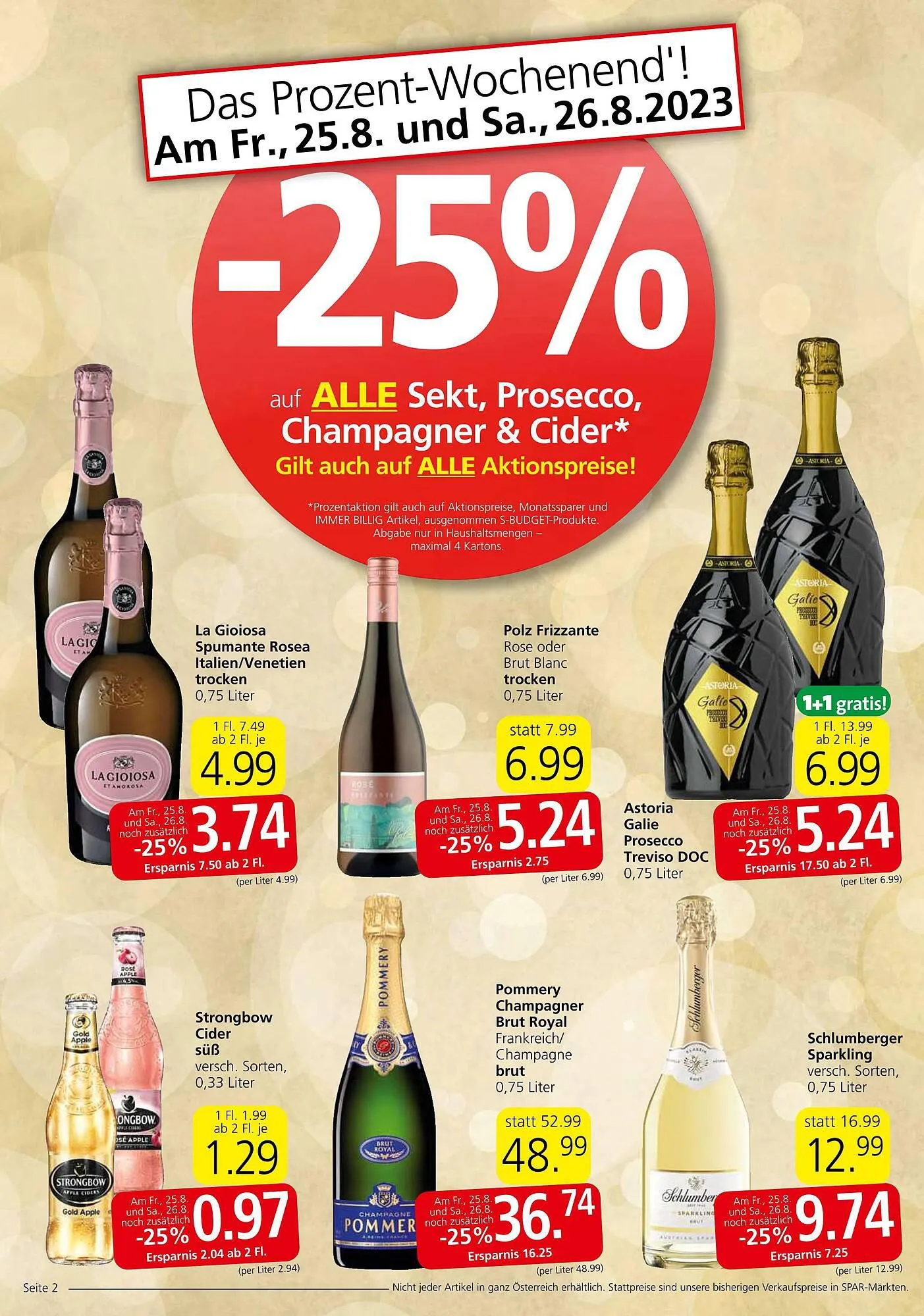 Spar Flugblatt von 24. August bis 30. August 2023 - Flugblätt seite  2