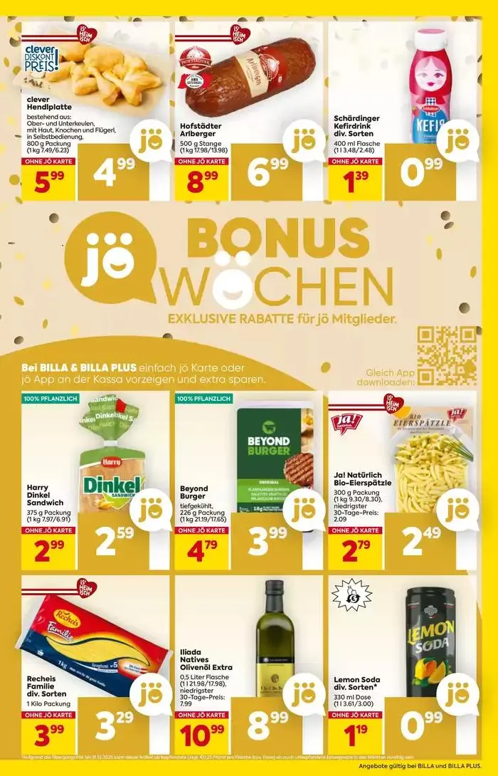 Vorschau BILLA Wien KW02 2025 von 8. Jänner bis 15. Jänner 2025 - Flugblätt seite  9