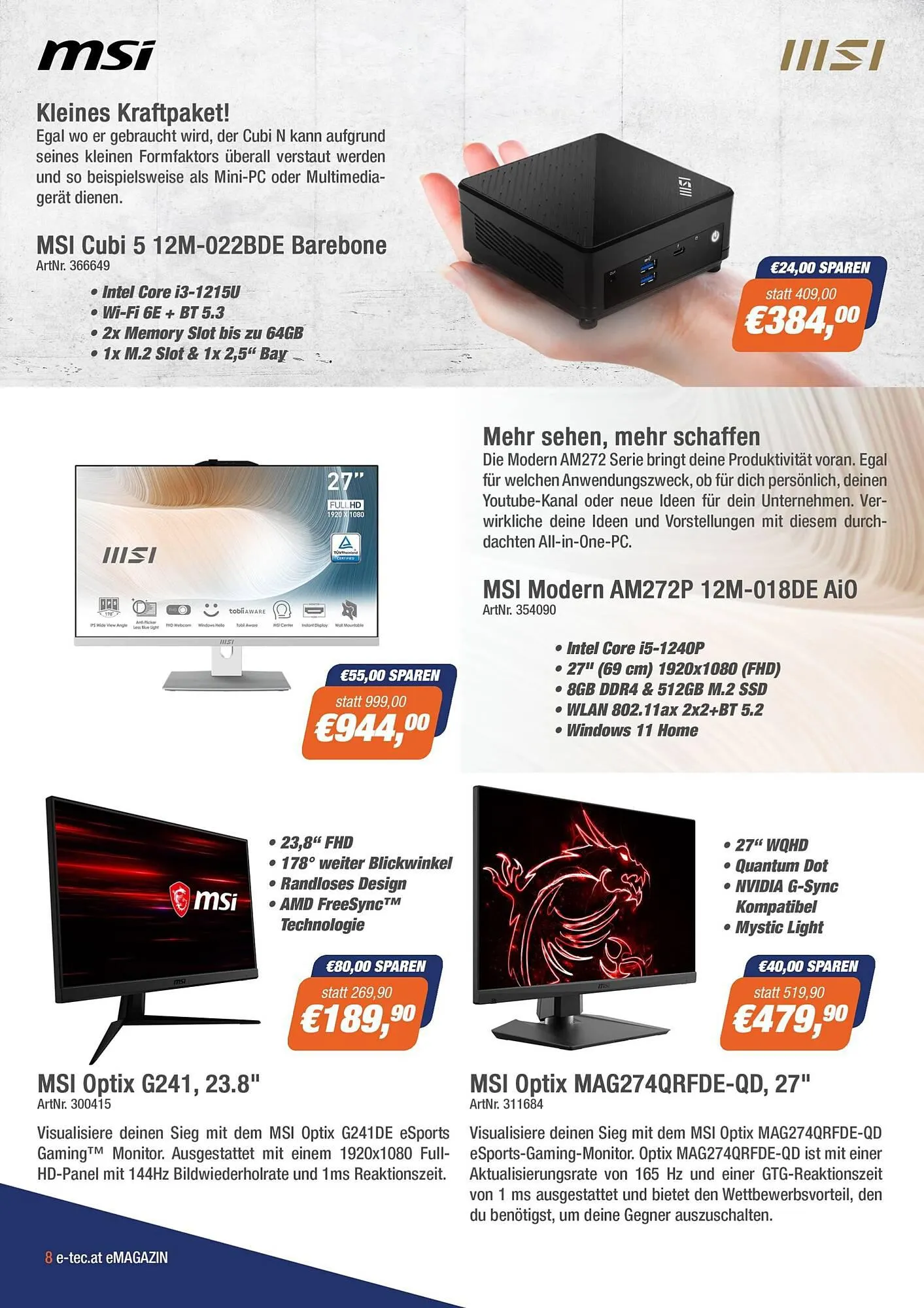 e-tec Flugblatt von 22. September bis 30. September 2023 - Flugblätt seite 8