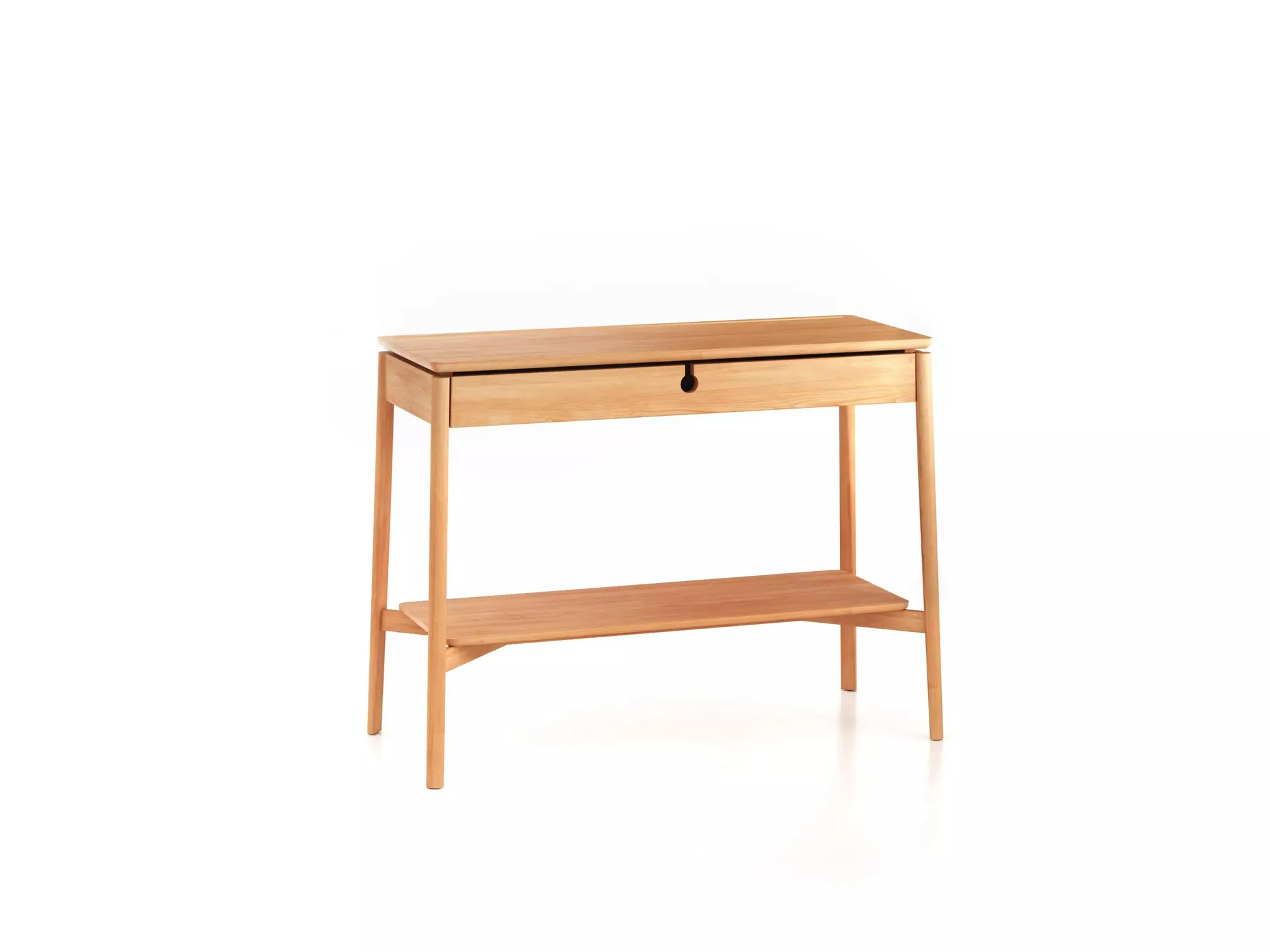 Konsolentisch Abea, B 100,8 x T 43 x H 75,7 cm, Buche