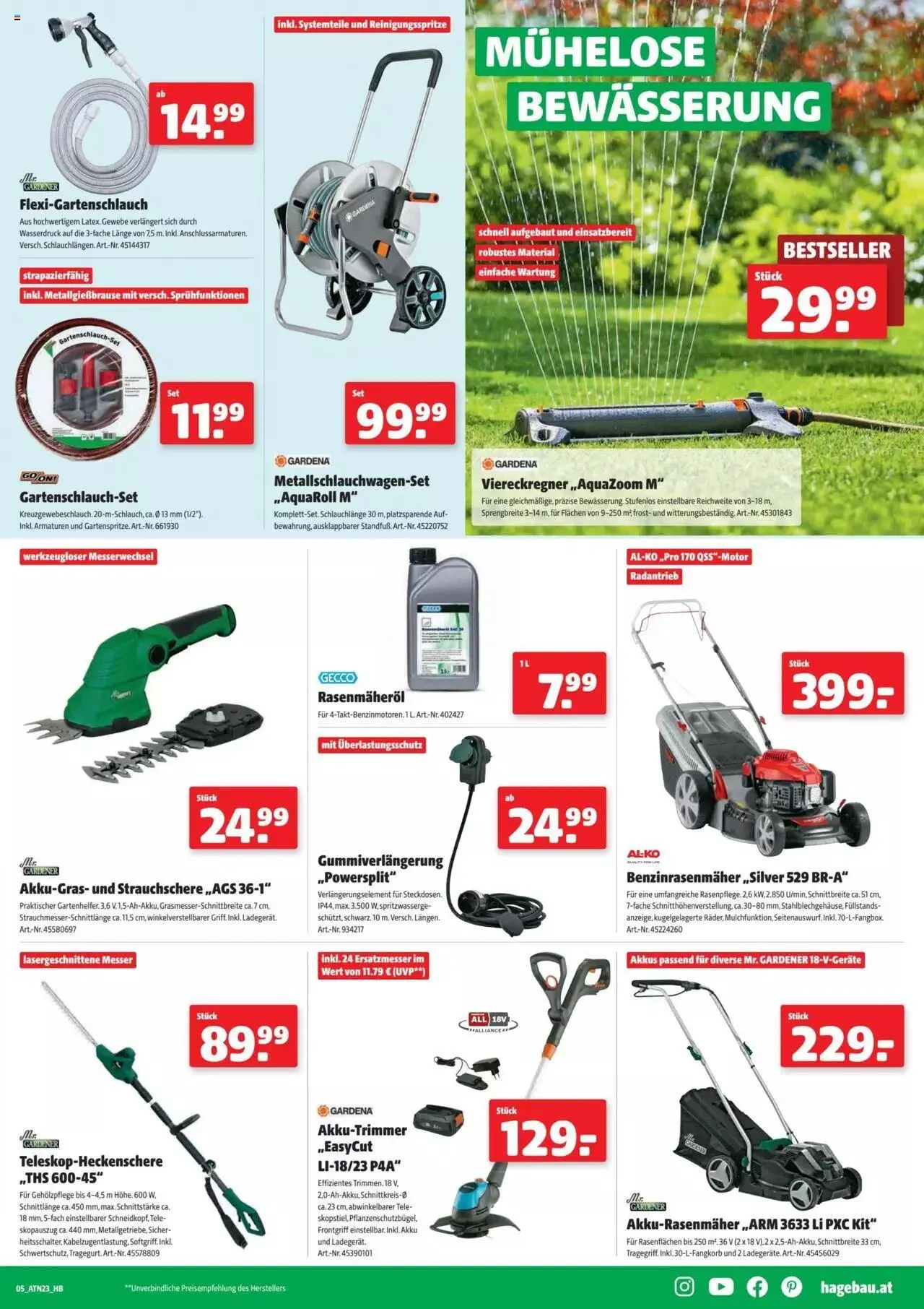 Hagebau Flugblatt von 28. Mai bis 31. Dezember 2023 - Flugblätt seite 5