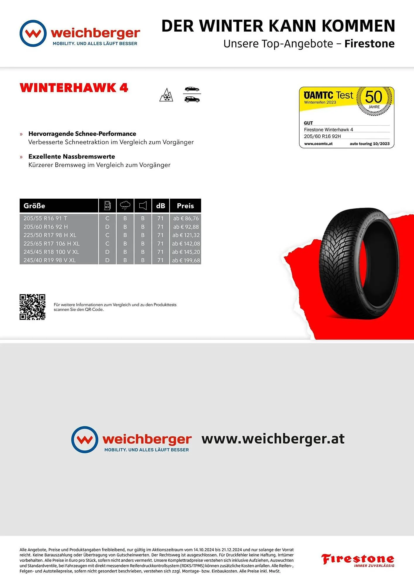 Bridgestone Flugblatt von 14. Oktober bis 22. Dezember 2024 - Flugblätt seite  4