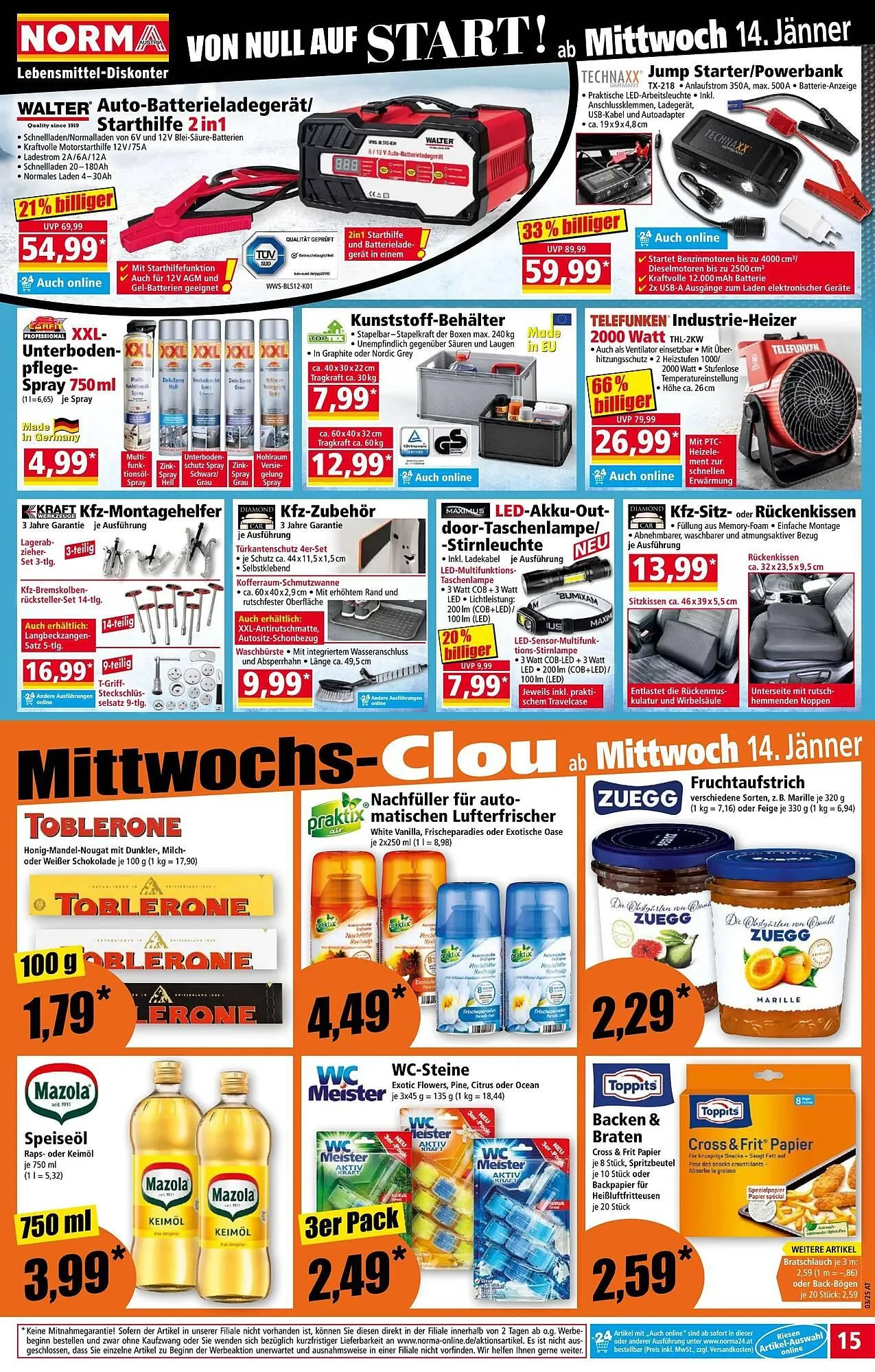 Norma Prospekt von 12. Jänner bis 18. Jänner 2026 - Flugblätt seite 15