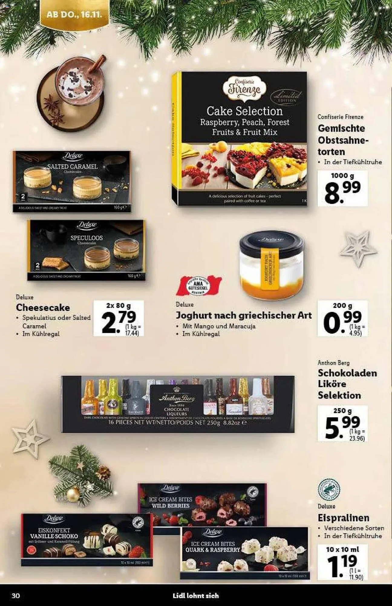 Lidl Flugblatt von 9. November bis 21. Dezember 2023 - Flugblätt seite 30