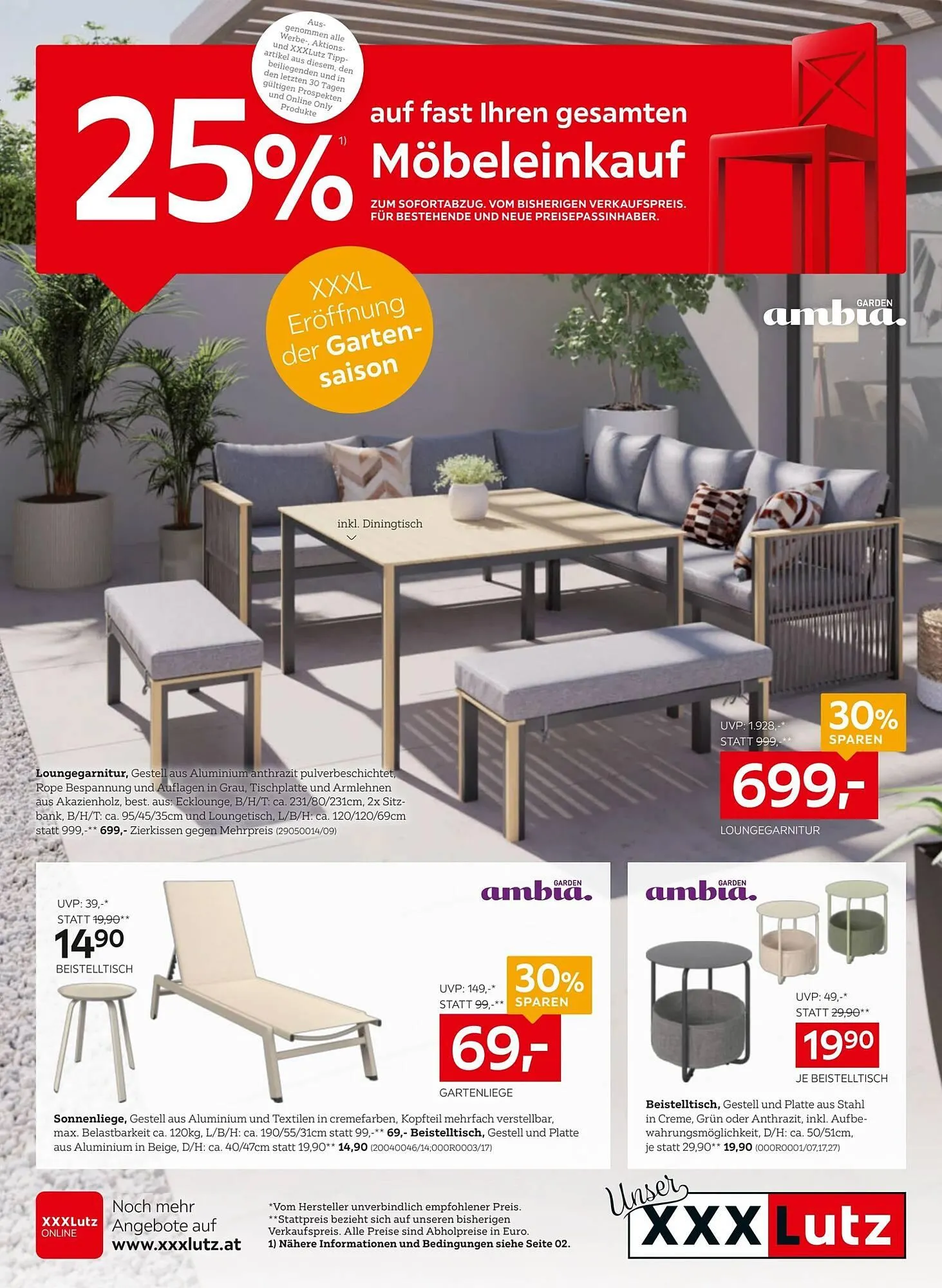 XXXLutz Prospekt von 24. Februar bis 10. März 2026 - Flugblätt seite  1