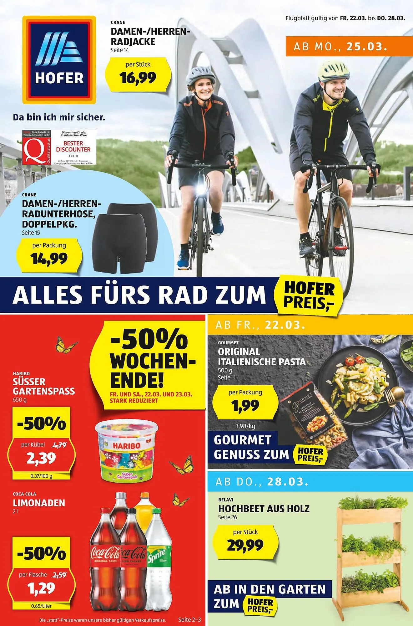 Hofer Flugblatt von 22. März bis 28. März 2024 - Flugblätt seite 1