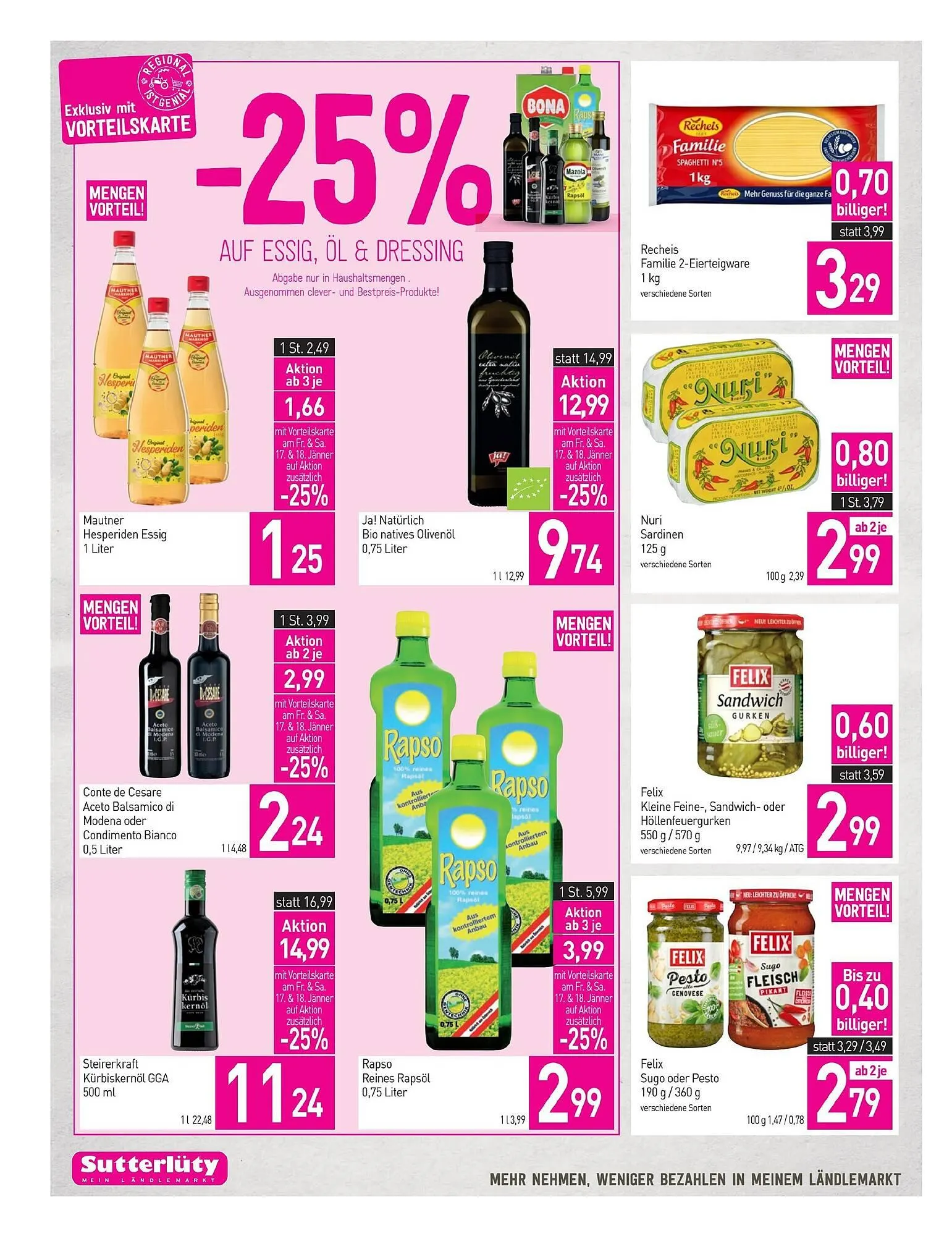 Sutterlüty Flugblatt von 16. Jänner bis 22. Jänner 2025 - Flugblätt seite 18